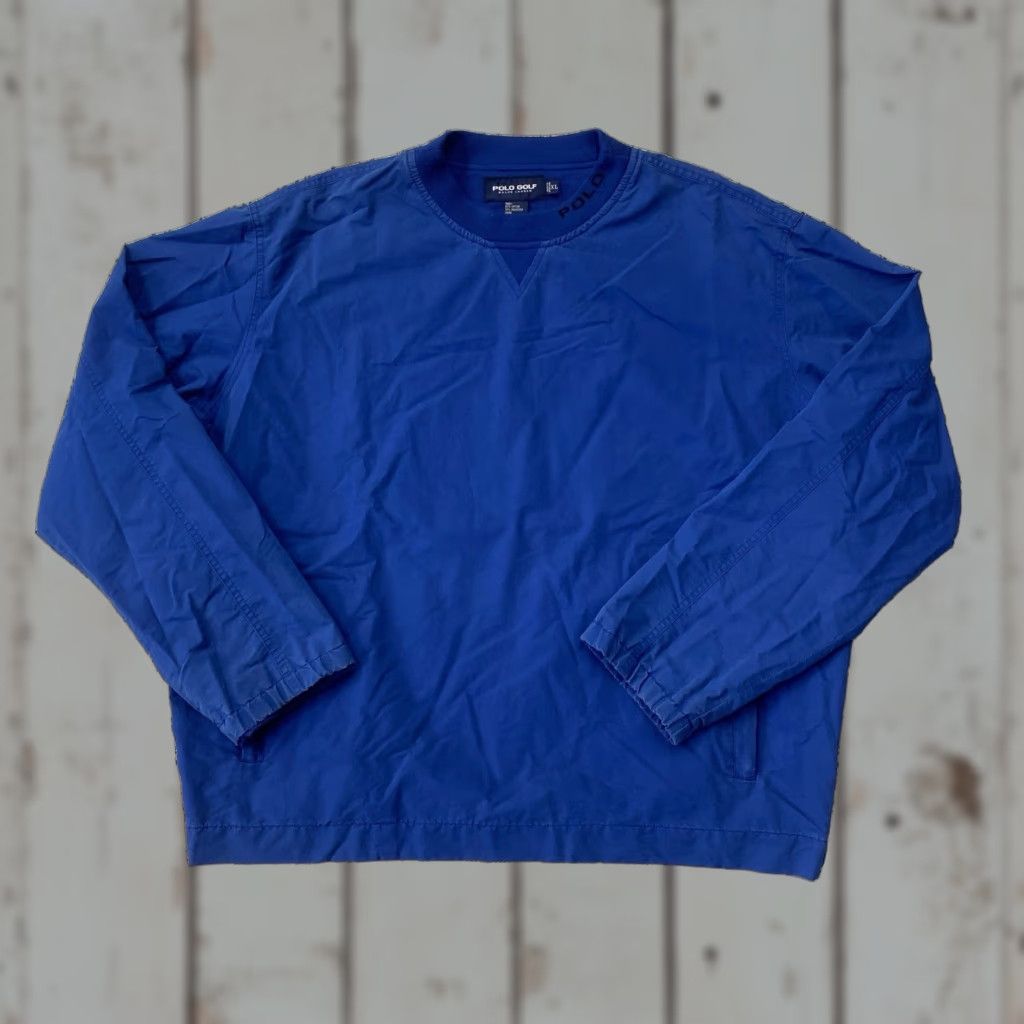 Polo Ralph Lauren VINTAGE Polo Golf Ralph Lauren Jacket Mens XL Blue Windbreaker Pullover Crewneck Size US XL / EU 56 / 4 - 1 Thumbnail