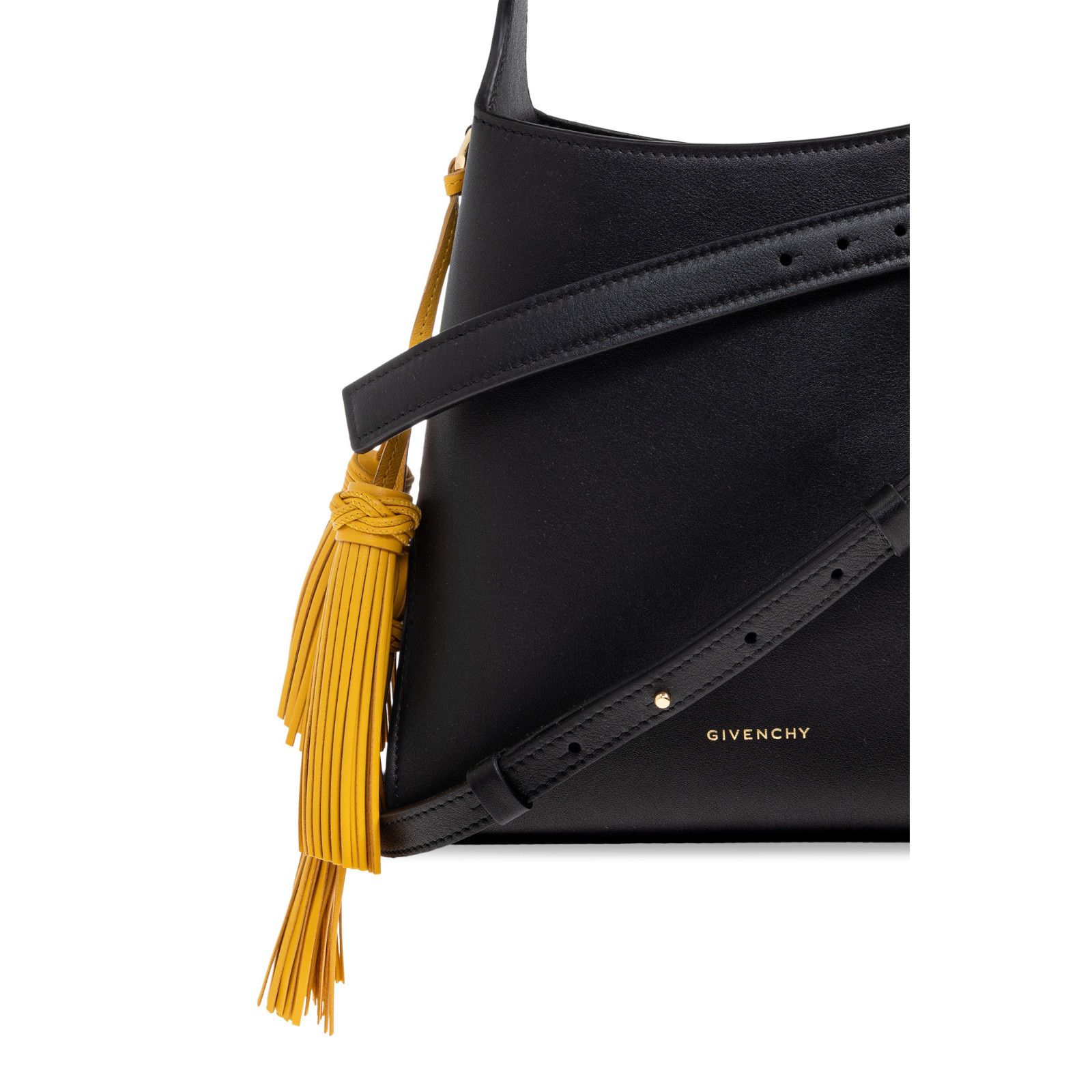 Givenchy GIVENCHY Black Yellow Charm Leather Shoulder Bag New & Authe Size ONE SIZE - 5 Thumbnail
