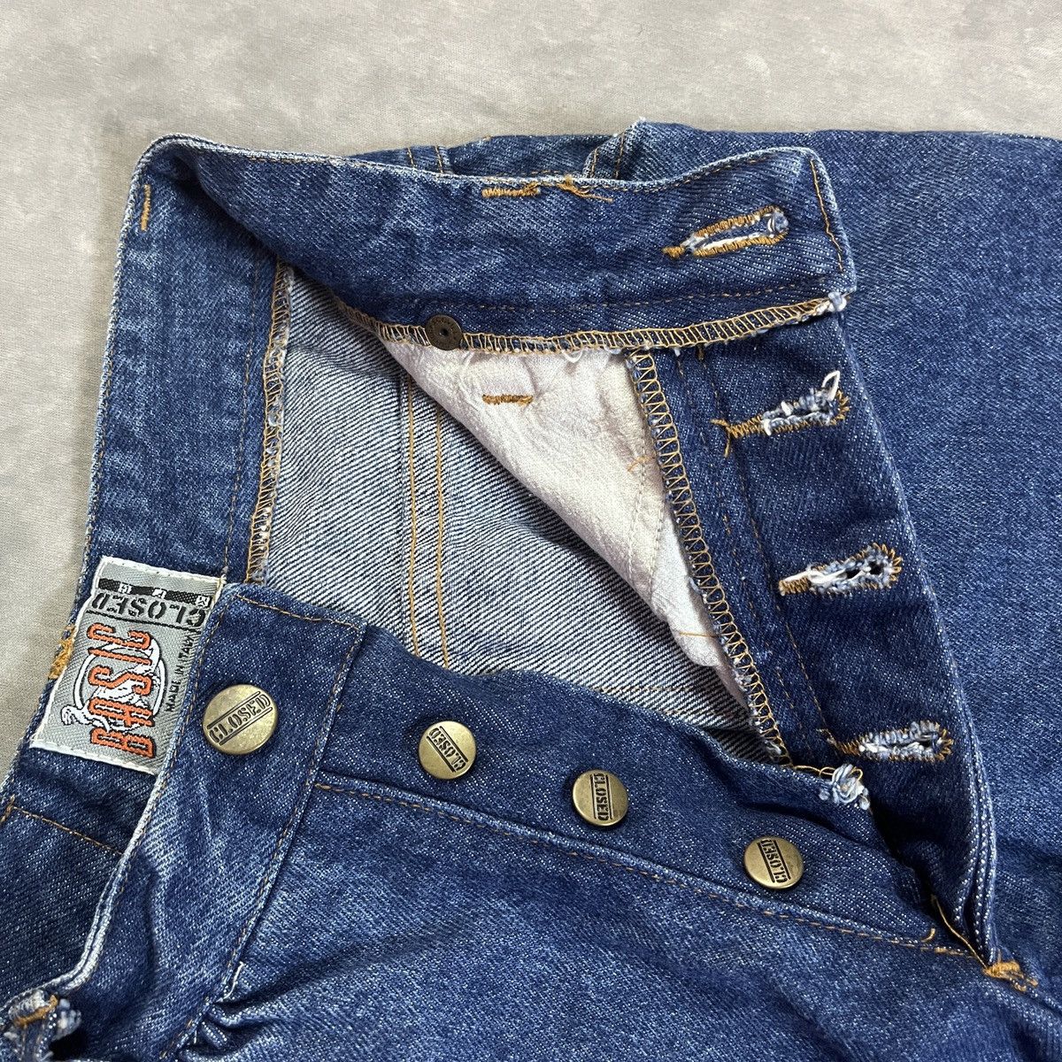 CLOSED × Marithe + Francois Girbaud MFGxClosed - Basic Denim Button Fly Jeans Made In Italy Size 24" / US 00 / IT 34 - 6 Thumbnail