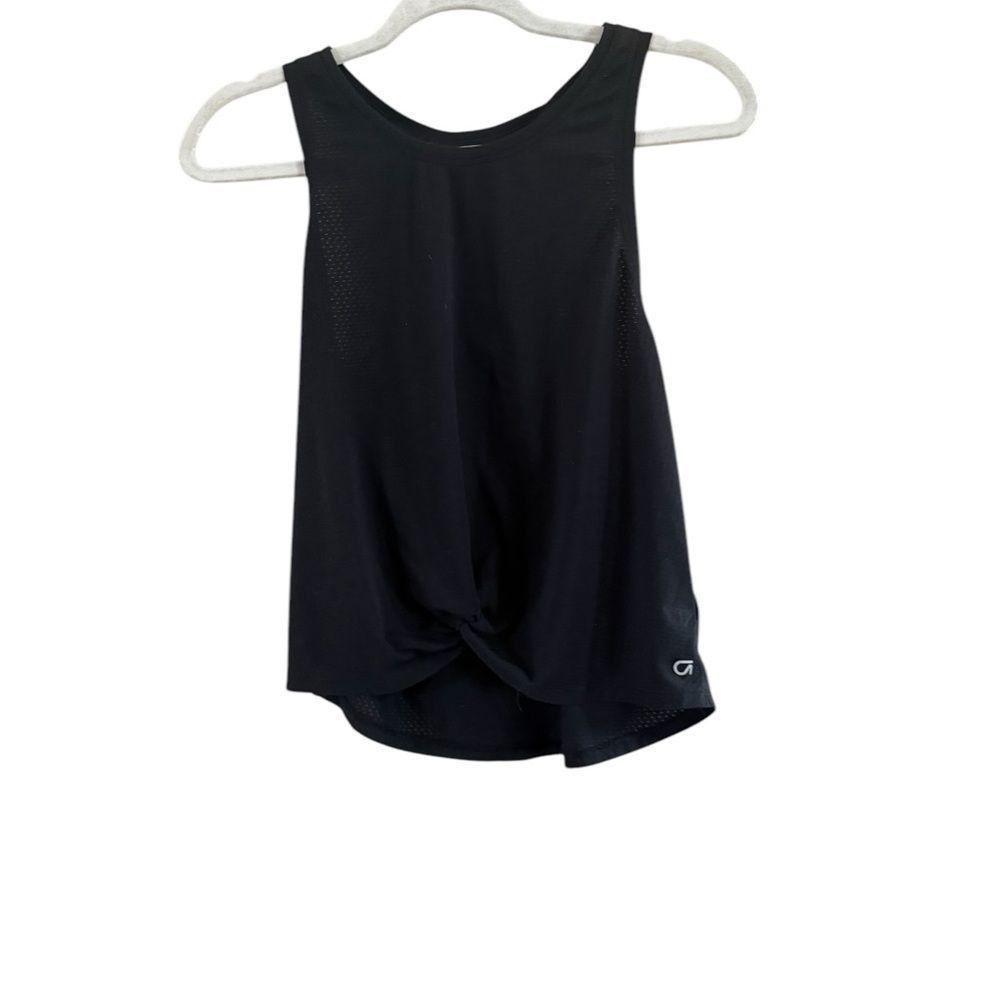 Gap GAP Black Fitted Tank Top with Scoop Neckline Size S / US 4 / IT 40 - 3 Thumbnail