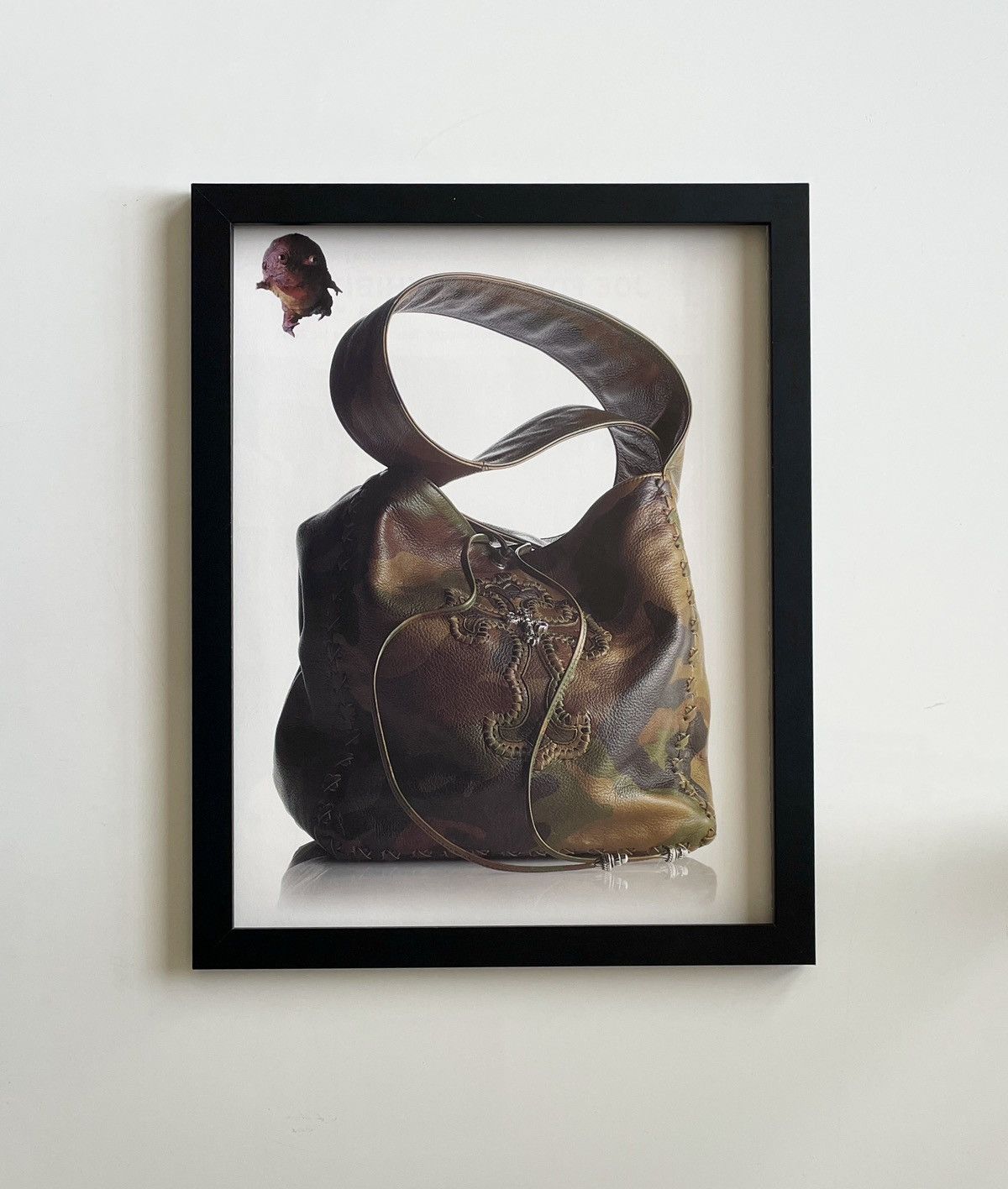 Chrome Hearts × Vintage Chrome Hearts brown handbag photo Poster framed 9x11 Size ONE SIZE - 1 Thumbnail
