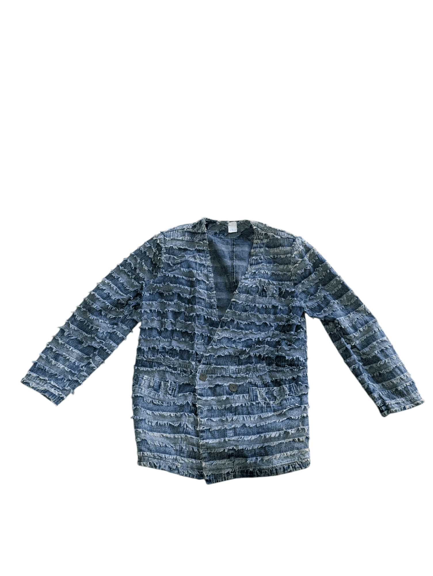 Designer Vintage Fringed Jacket Issey Miyake ,kapital Inspired Size M / US 6-8 / IT 42-44 - 1 Thumbnail