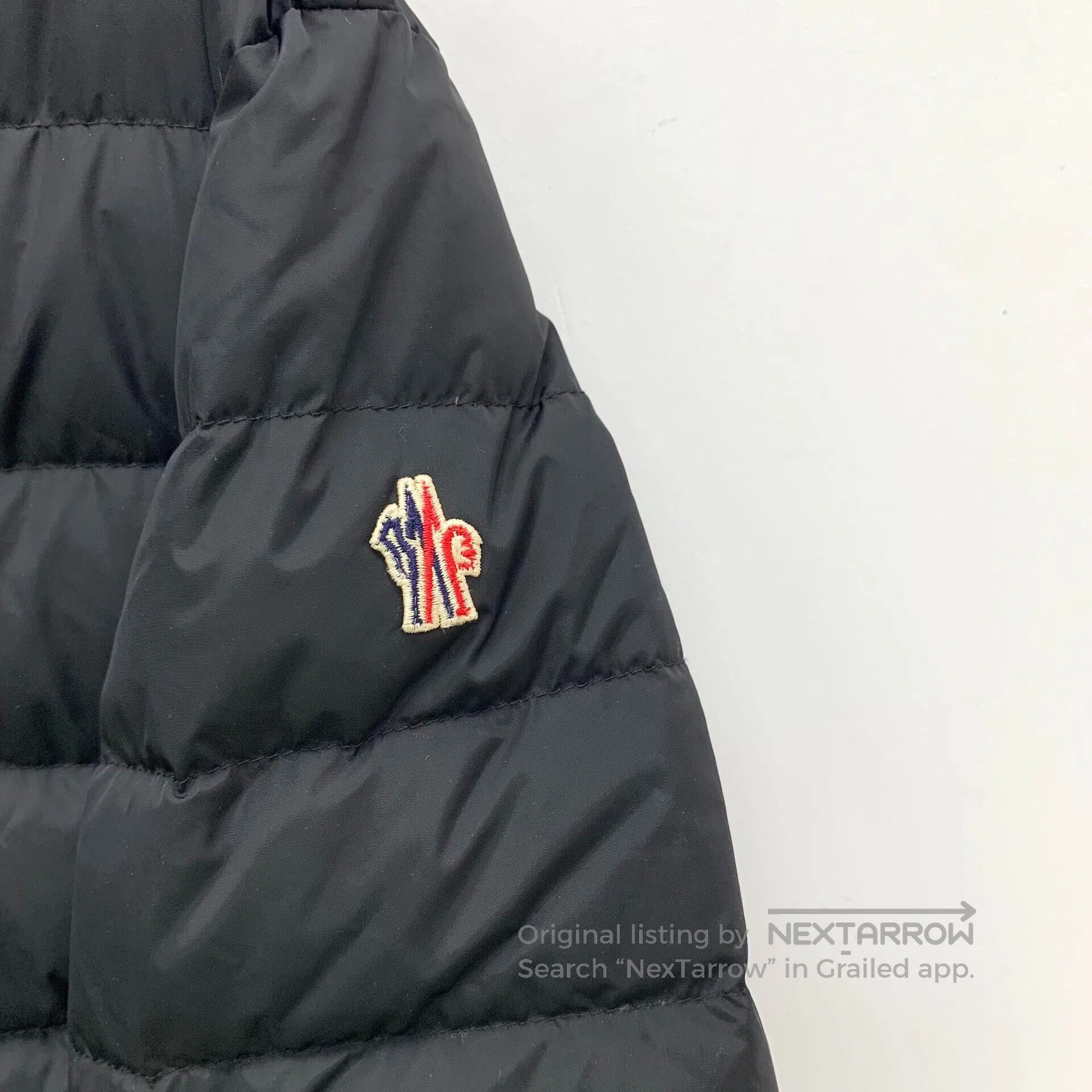 Moncler Moncler Black Logo Embroidered Stand Collar Single-Breaste Size S / US 4 / IT 40 - 5 Thumbnail