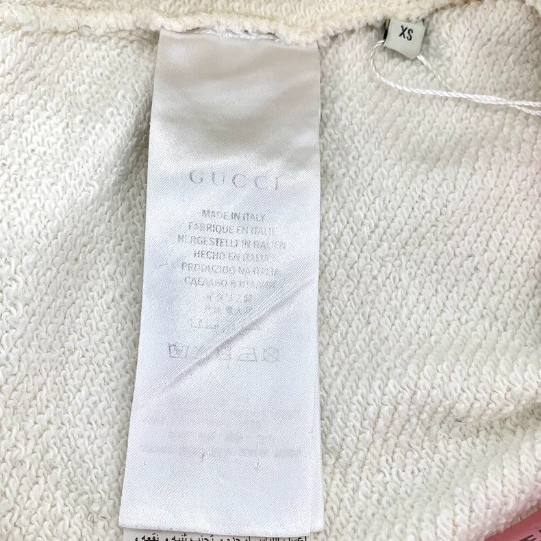 Gucci GucciBeige logo pattern printed cotton round-neck long-slee Size US XS / EU 42 / 0 - 7 Thumbnail
