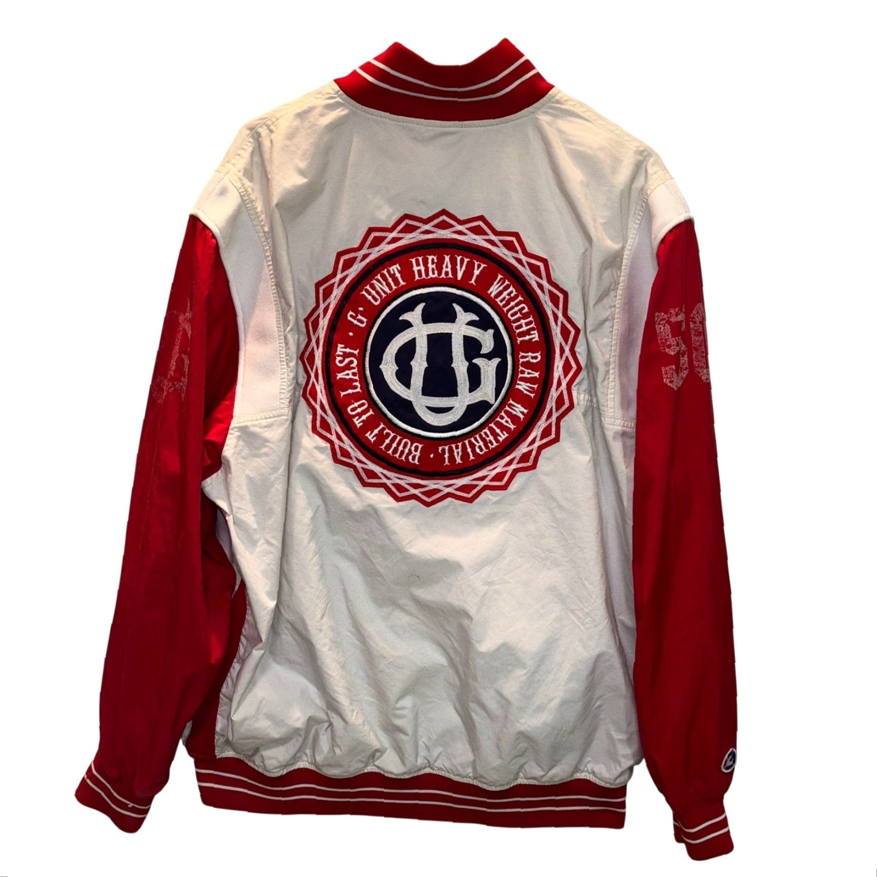 Vintage VINTAGE G-Unit Jacket Mens Large Red White Bomber Snap Button Oversized Jacket Size US L / EU 52-54 / 3 - 2 Thumbnail