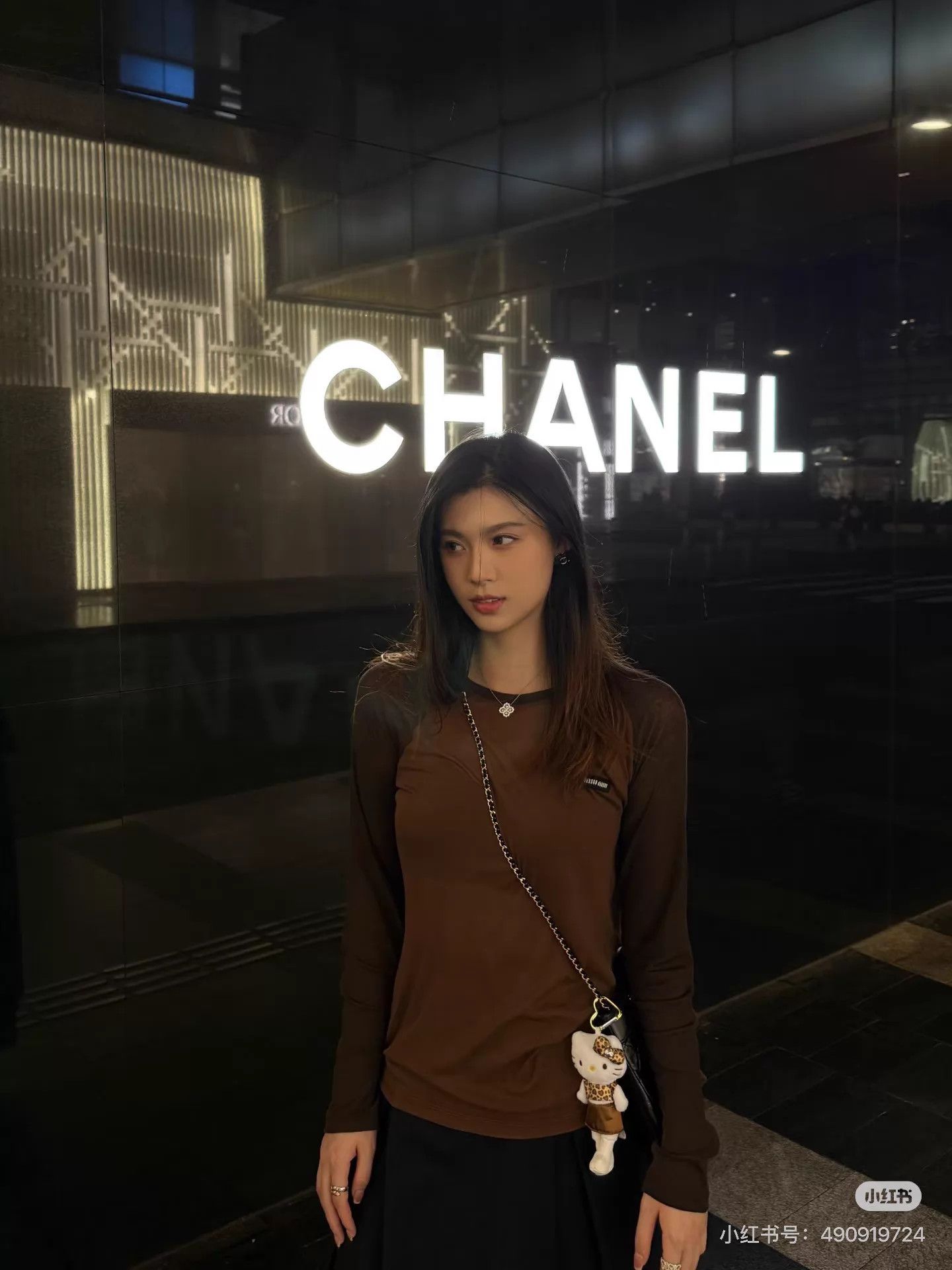Miu Miu MIU MIU Brown Colorblock Logo Embroidered LS Top XS Size XS / US 0-2 / IT 36-38 - 8 Thumbnail