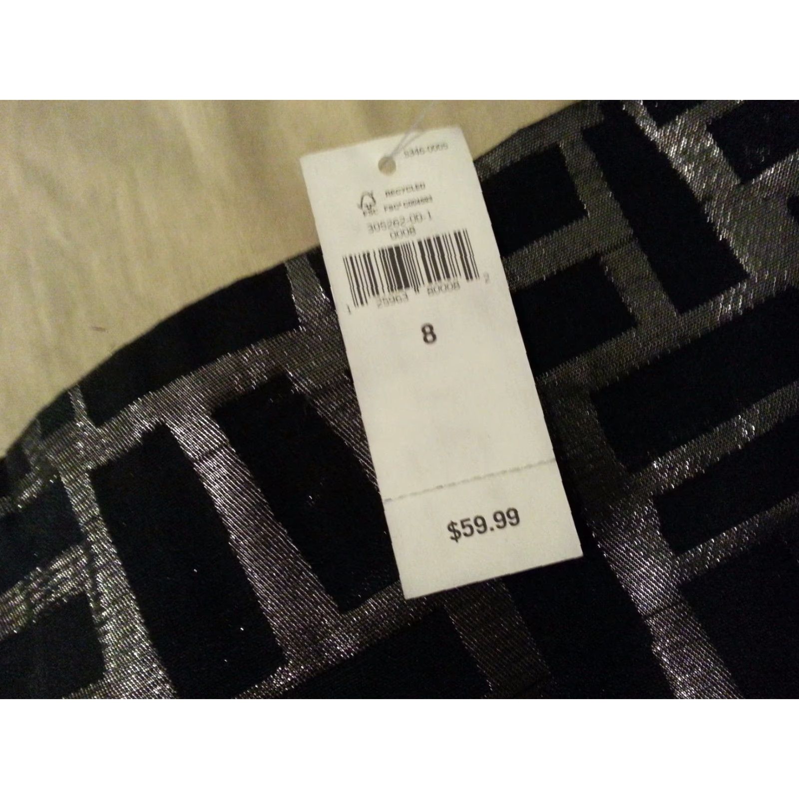 Banana Republic VINTAGE Womens Banana Republic Skirt 8 Black Cotton Knee Length Skirt Womens Mens Girls Size 30" / US 8 / IT 44 - 4 Thumbnail