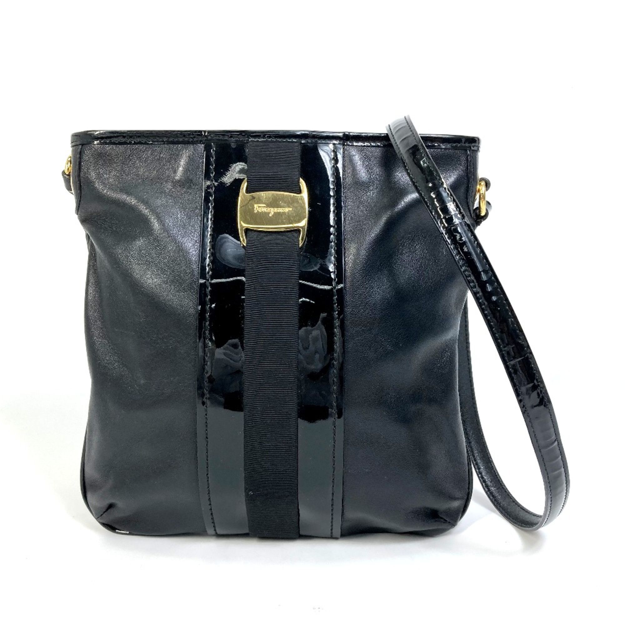 Salvatore Ferragamo Salvatore Ferragamo EE-21-E196 Vala bag flat bag Shoulder Bag Black Size ONE SIZE - 1 Thumbnail