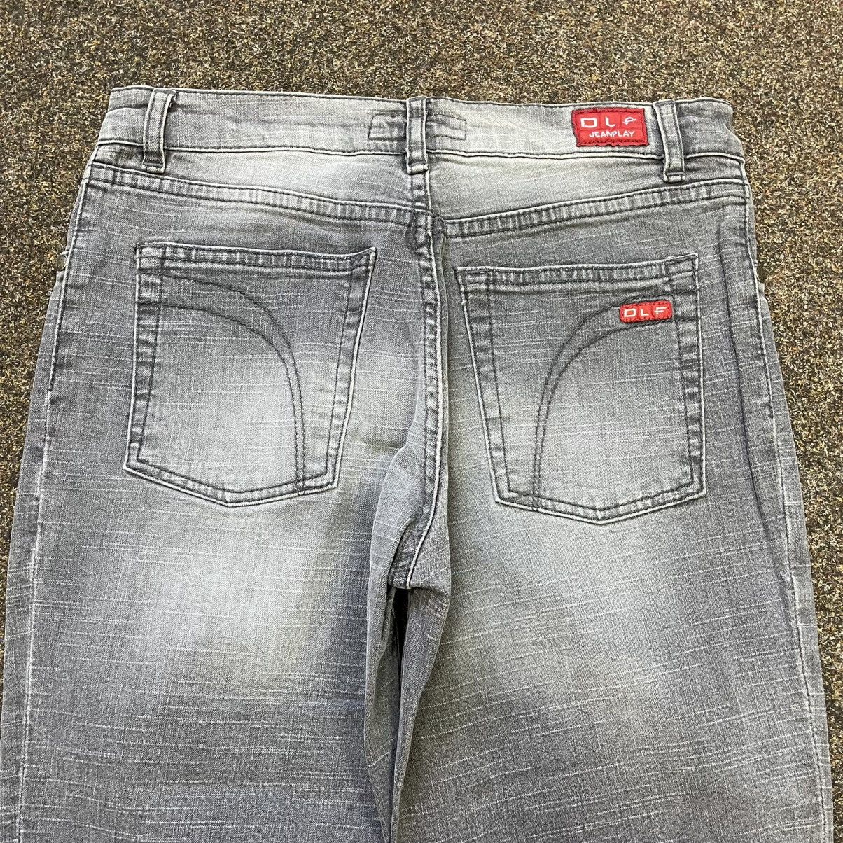 Vintage Vintage 90s Y2K Light Wash Flared Denim Jeans Wide Leg Faded Size 32" / US 10 / IT 46 - 3 Thumbnail