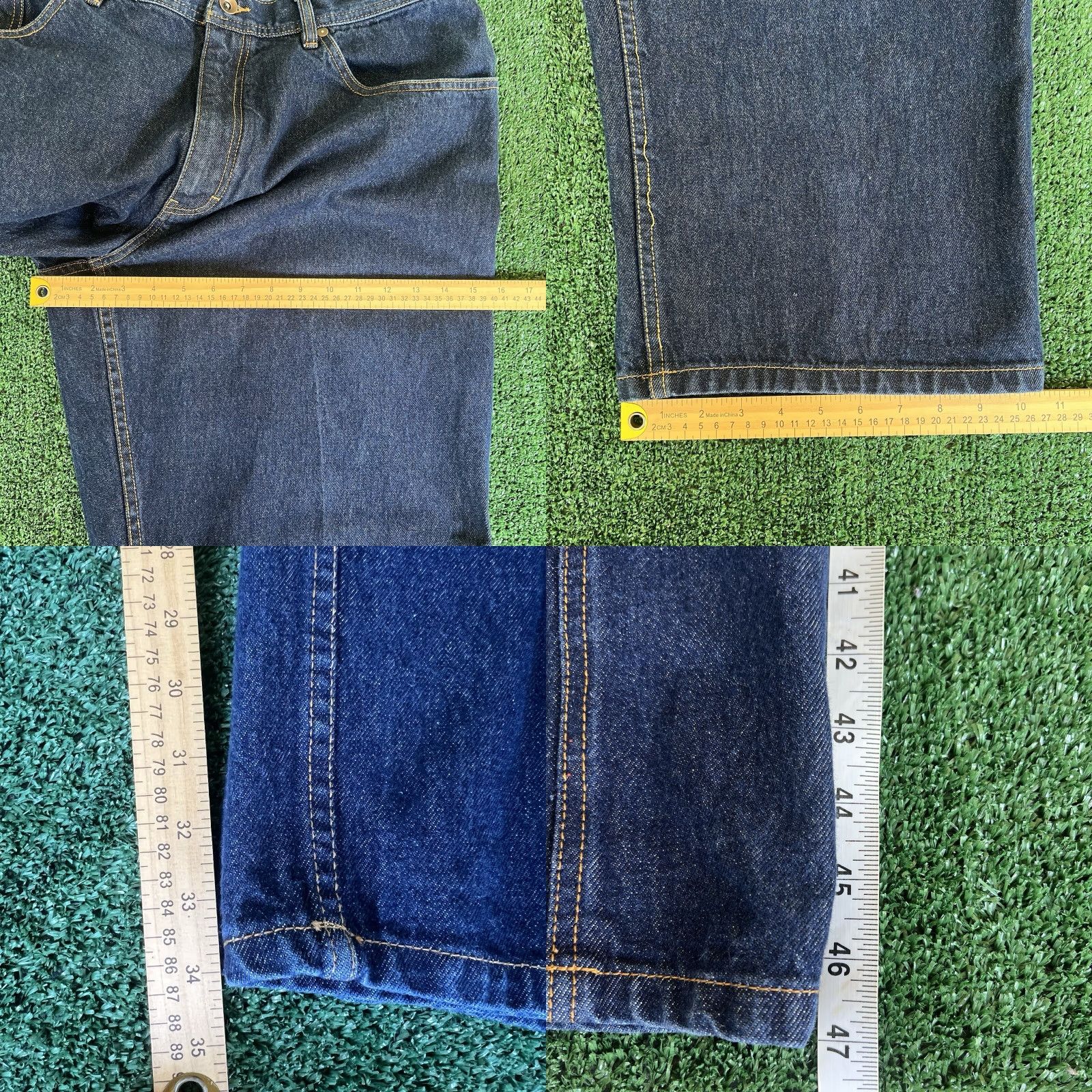 Sean John VINTAGE Sean John Jeans Baggy Wide-Leg 39x34.25" 21" Openings Mens Denim Blue 90s Hip Hop 5-Pocket Size US 39 - 9 Thumbnail