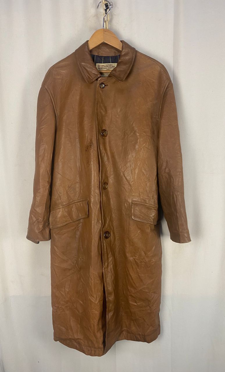 45rpm × Japanese Brand × Leather Vintage 45rpm studio leather trench coat Size US M / EU 48-50 / 2 - 5 Thumbnail