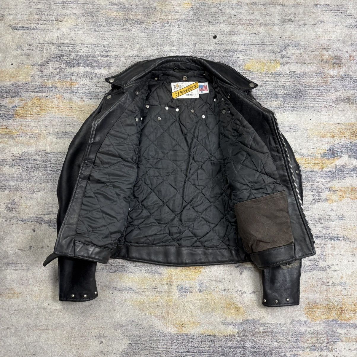 Schott Vintage 90s Schott 618 double riders studded leather jacket Size US S / EU 44-46 / 1 - 9 Thumbnail