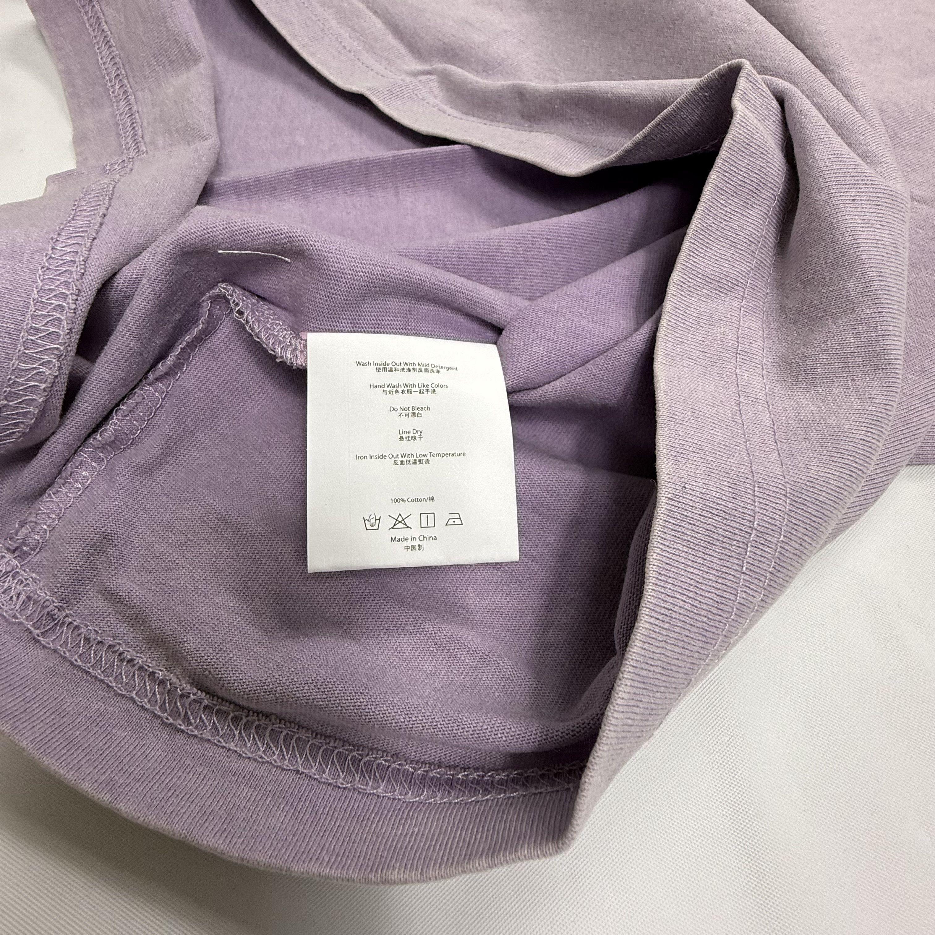 CLOT Clot Apparel Mens Purple Garment Dyed T-Shirt Size L Size US L / EU 52-54 / 3 - 3 Thumbnail