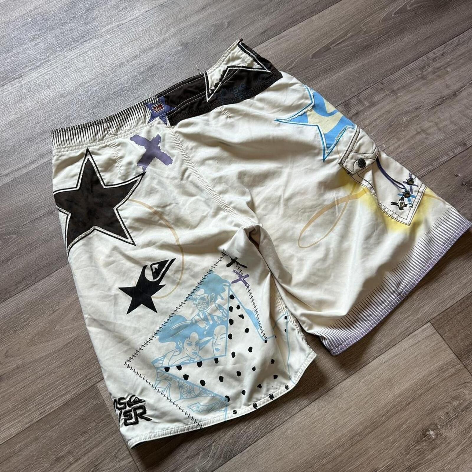 Quiksilver Sick Rare 00w Quiksilver Billabong Grail board swim trunks Size US 32 / EU 48 - 3 Thumbnail