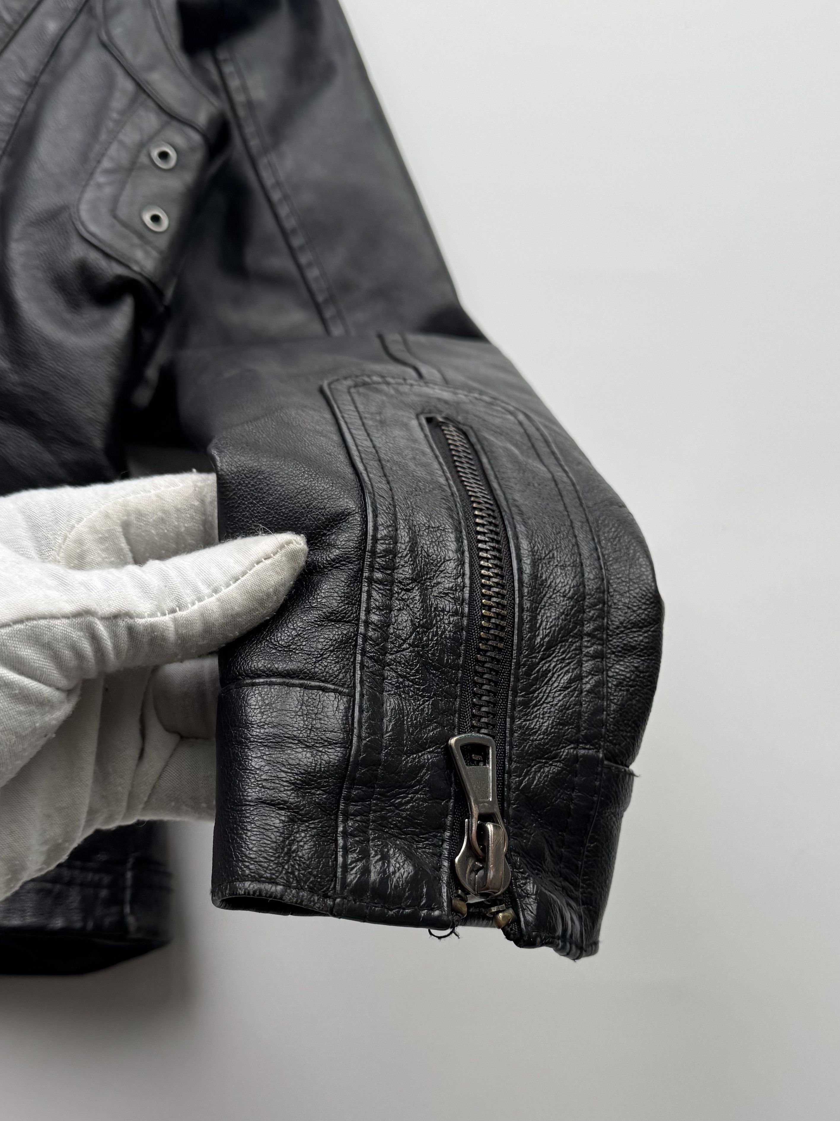 Japanese Brand Vintage Cropped Leather Jacket B732(V249)E2 Size M / US 6-8 / IT 42-44 - 10 Thumbnail