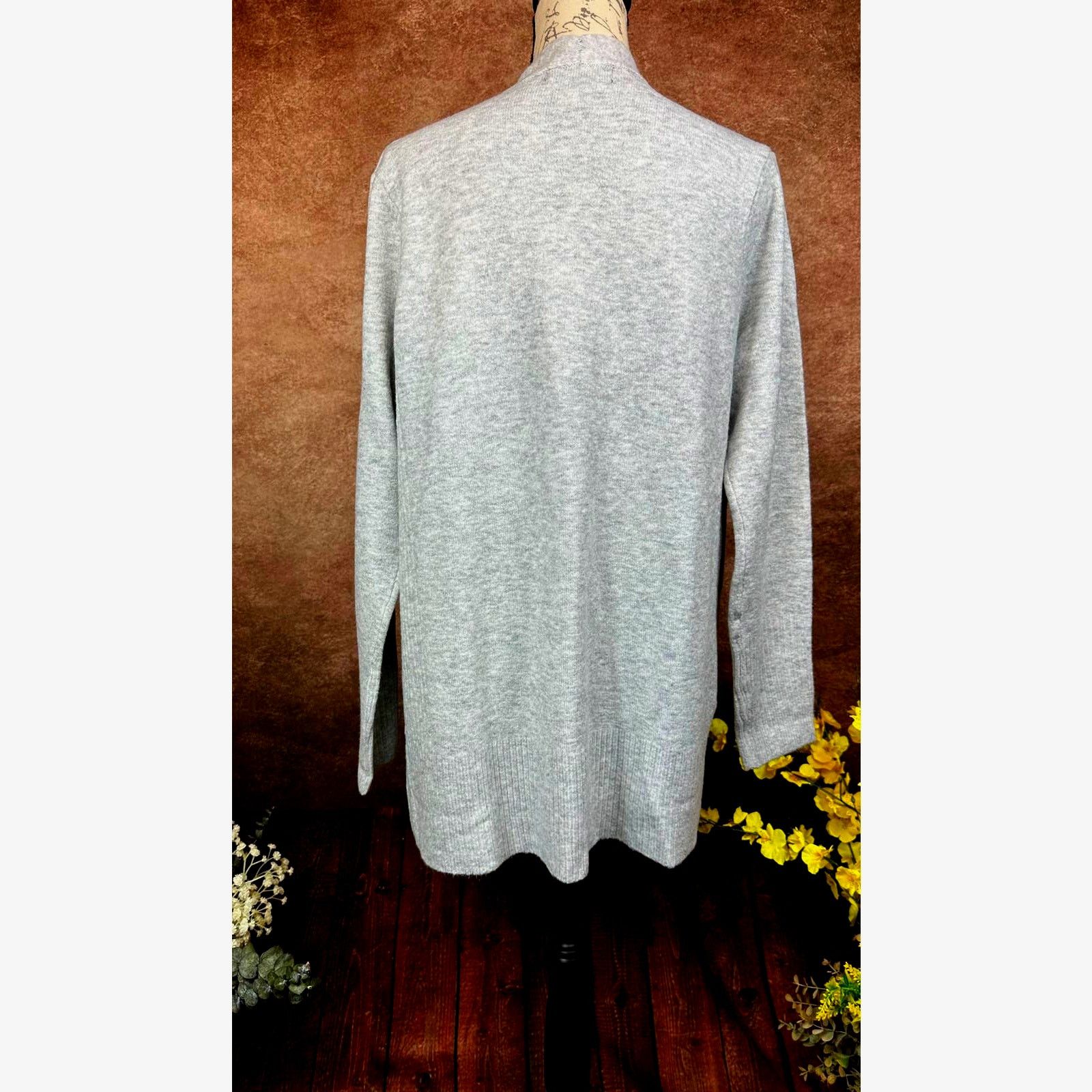 Other Love Ellie Two Pocket Open Cardigan - Gray - size L Size L / US 10 / IT 46 - 11 Thumbnail