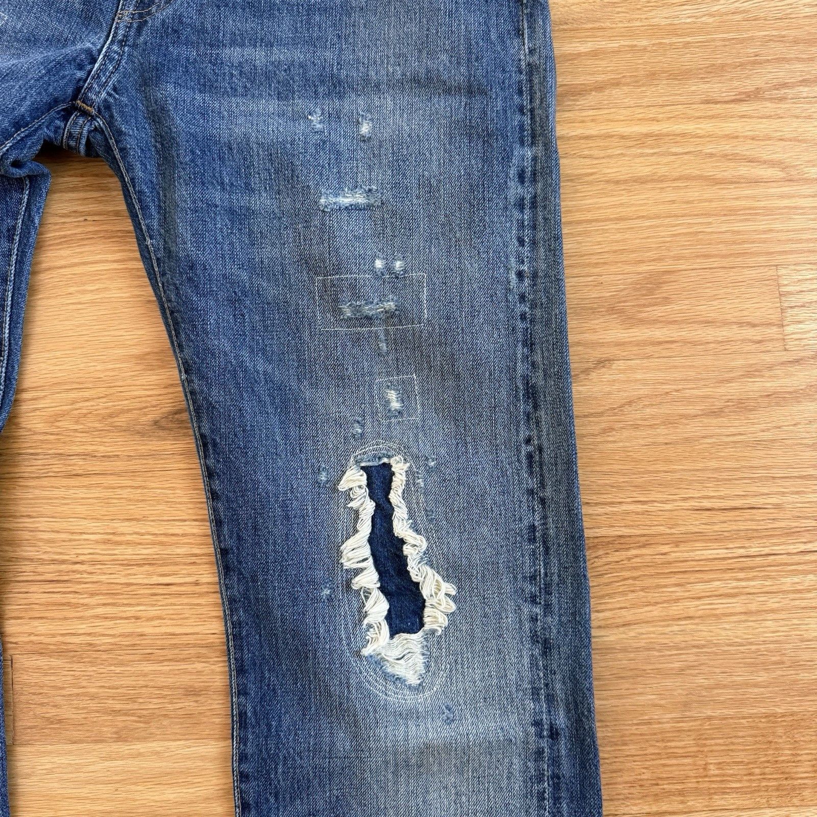 Levi's Vintage Clothing Levi's Vintage Clothing LVC 505 1967 Repaired Selvedge Denim Size US 32 / EU 48 - 14 Thumbnail