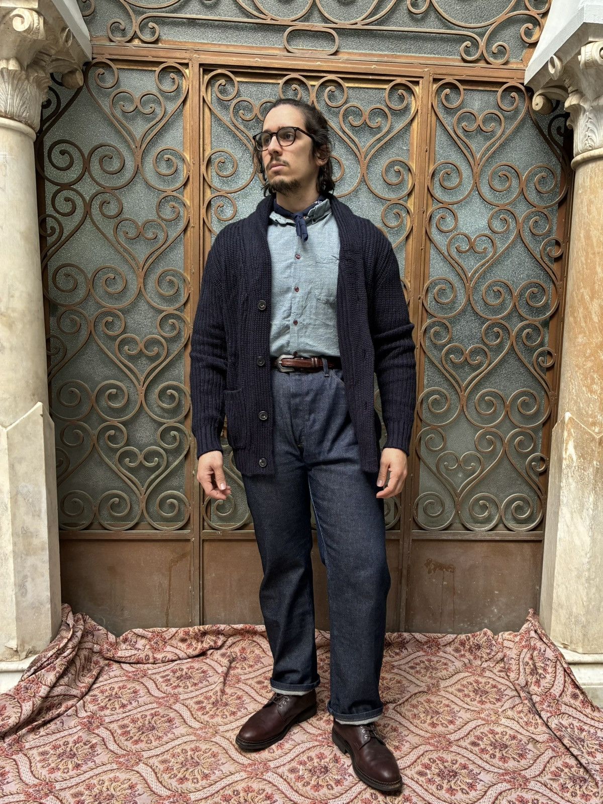 Naked & Famous JAPANESE SELVEDGE NAKED&FAMOUS COTTON BUTTON UP Size US L / EU 52-54 / 3 - 4 Thumbnail