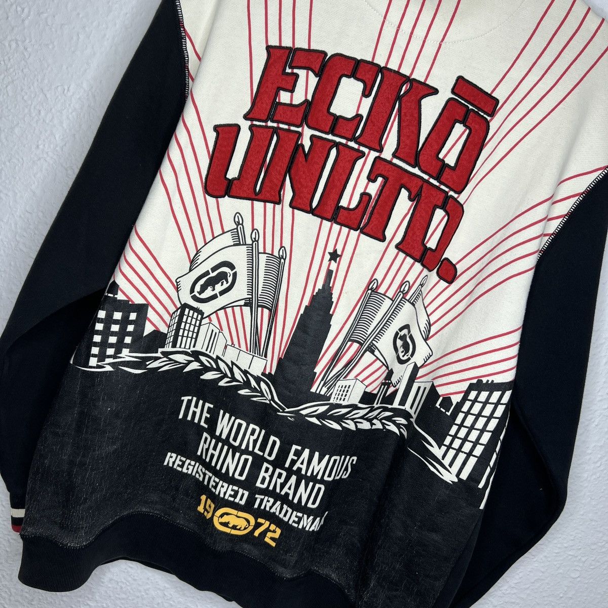Ecko Unltd. Ecko Unltd Sweatshirt Zip Black Big Spellout Full Print Logo Size US XL / EU 56 / 4 - 7 Thumbnail