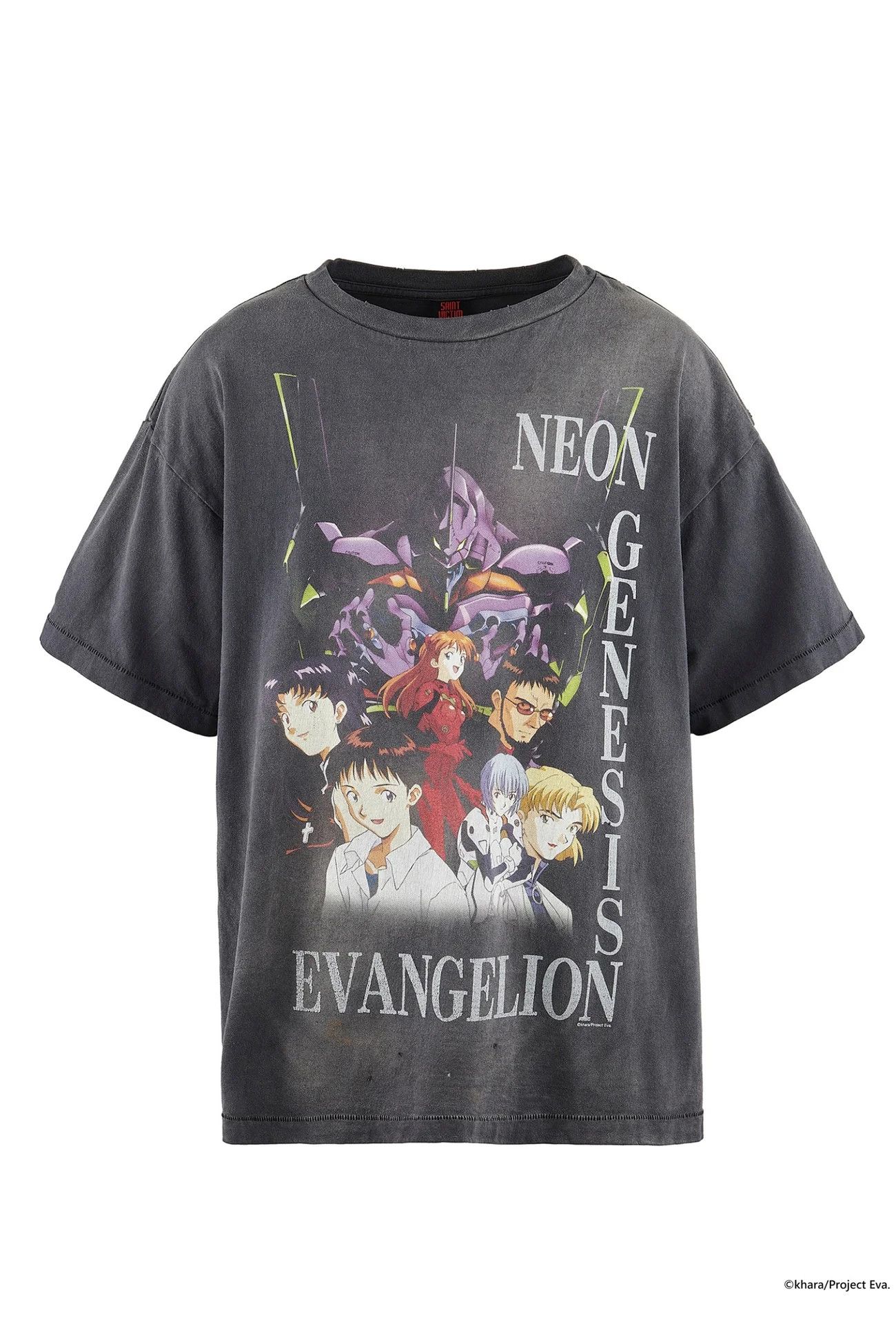 image of Saint Michael X Neon Genesis Evangelion Tee Black, Men's (Size XL)