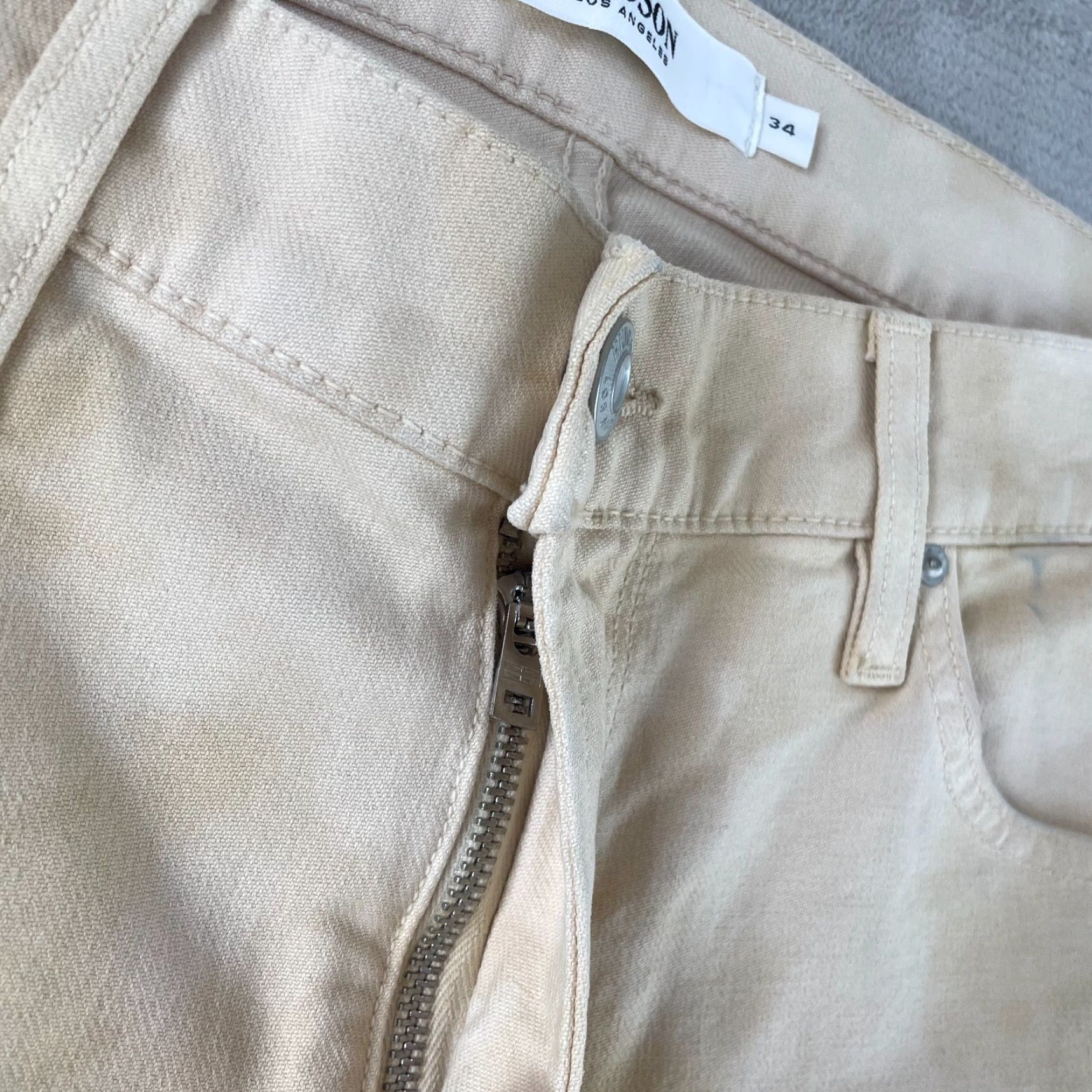 Hudson HUDSON Jeans Men 34x32 Sand Fatigue Zack Skinny Premium NWT Jeans Mens Slim 34 32 Beige Denim 5-Pocket Style Skinny 90s? Size US 34 / EU 50 - 4 Thumbnail