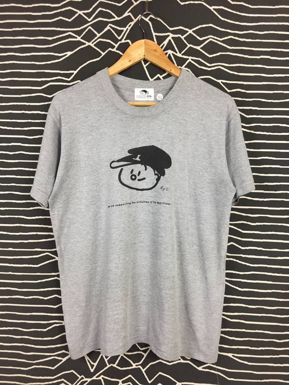 Japanese Brand × Vintage Vtg 90s Jentle For The Red Cross Single Stitch Tee Size US M / EU 48-50 / 2 - 2 Thumbnail