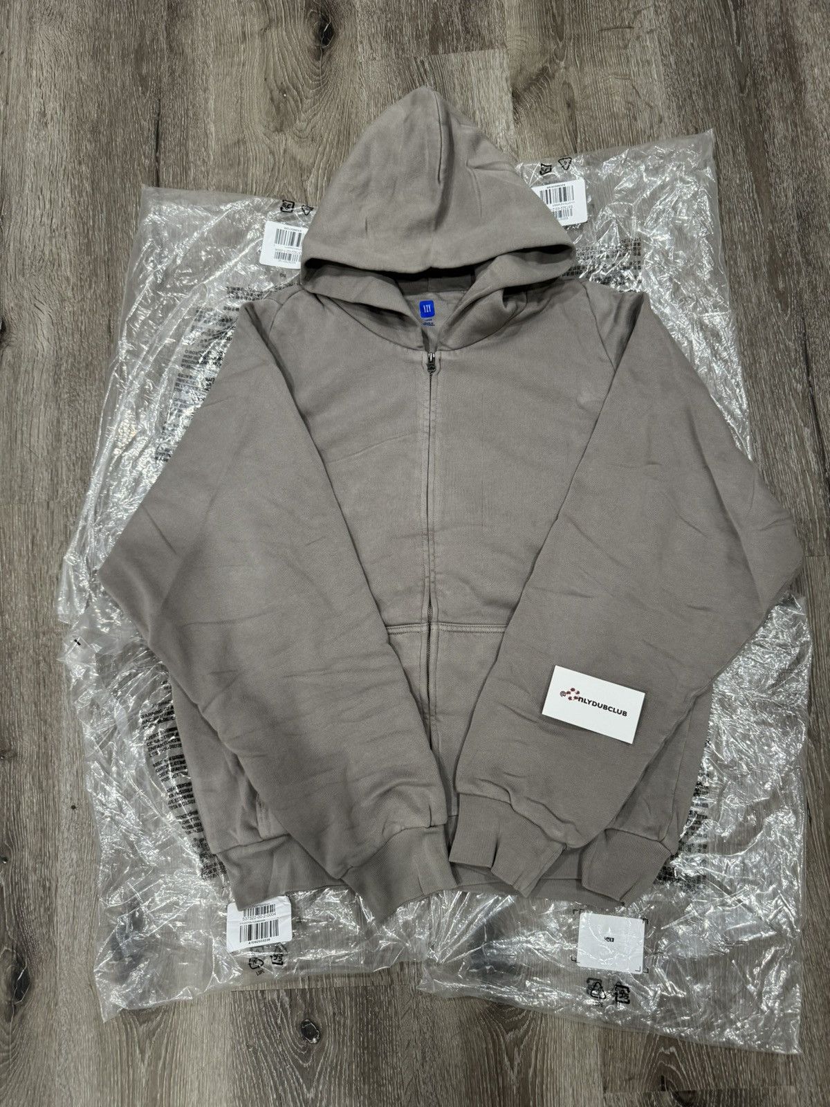 Gap × Kanye West Unreleased Yeezy x Gap Zip-Up Hoodie Light Grey 