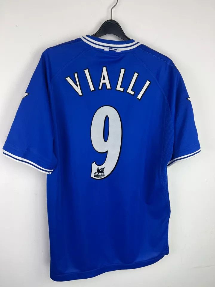 Umbro FC CHELSEA 1999-00 Home FOOTBALL Kit SHIRT SOCCER JERSEY #9 Size US L / EU 52-54 / 3 - 7 Thumbnail