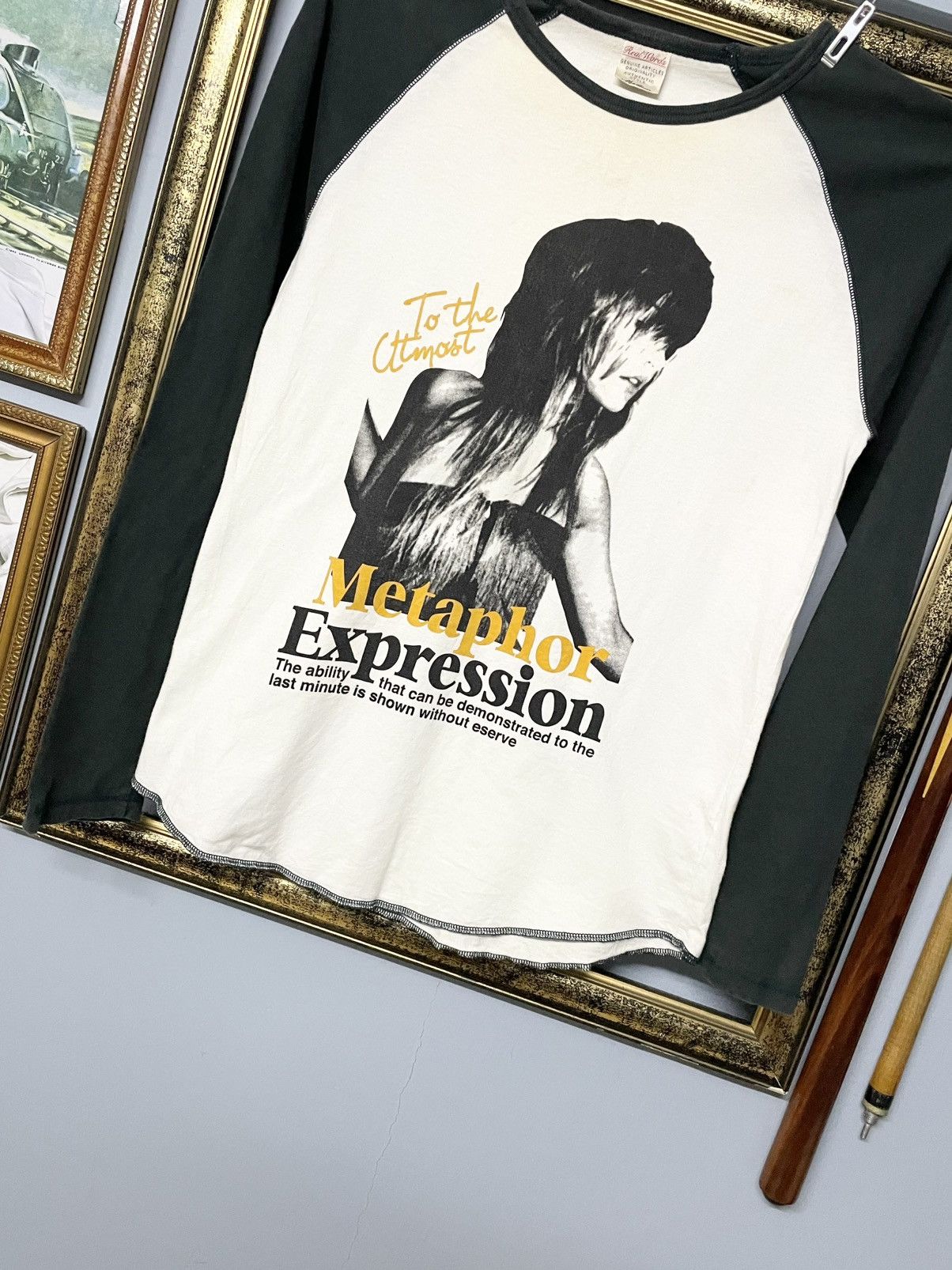 Designer Vintage 90s Japan Designer Real Words Metaphor Girl Tshirt Size US M / EU 48-50 / 2 - 2 Thumbnail
