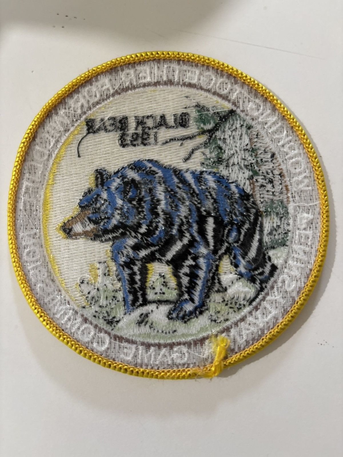 Other 90s Black Bear Conservation PA Game Vintage Sew On Patch Size ONE SIZE - 3 Thumbnail