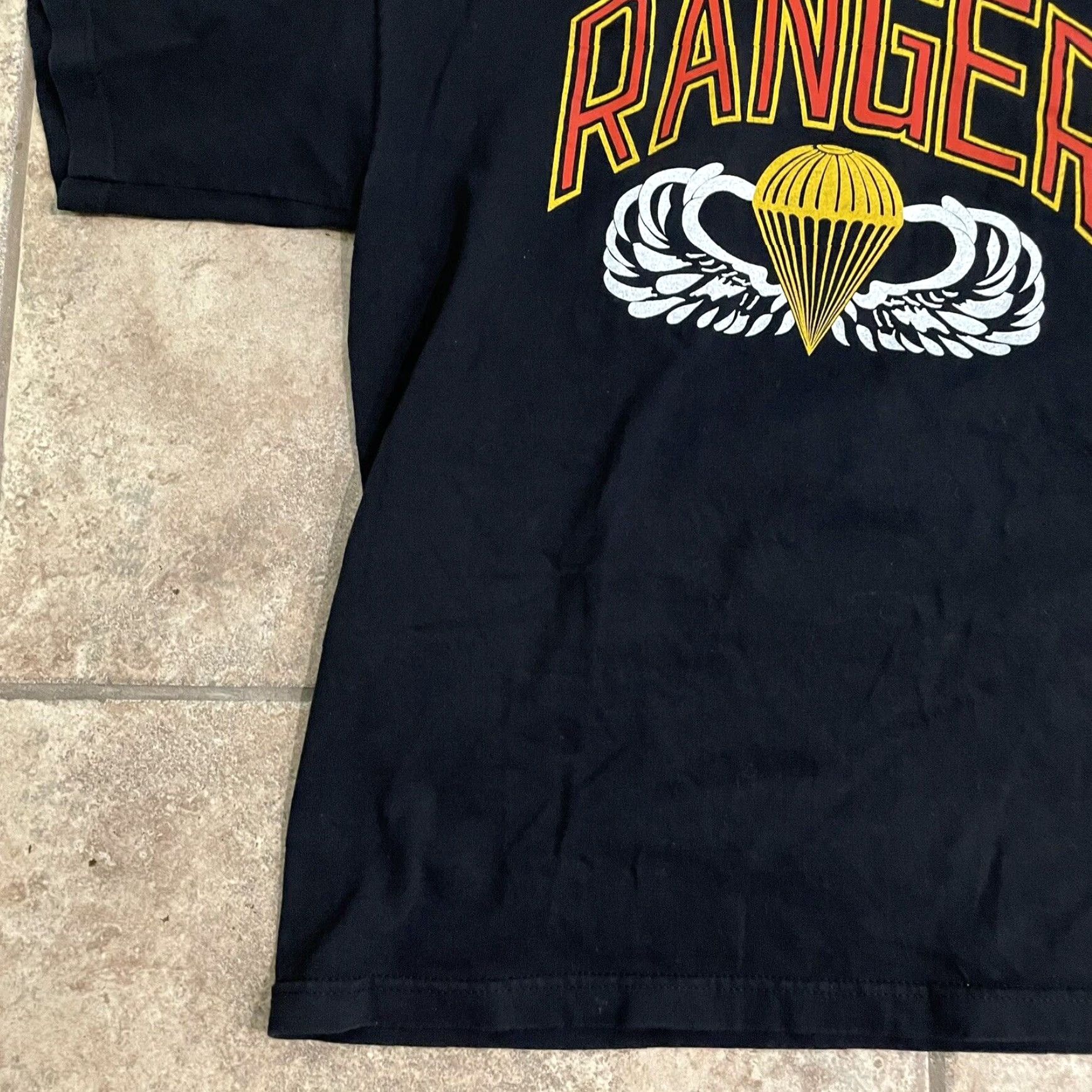 Vintage VINTAGE Murina Ranger Graphic USA Cotton Tee Mens XL Black Size US XL / EU 56 / 4 - 3 Thumbnail