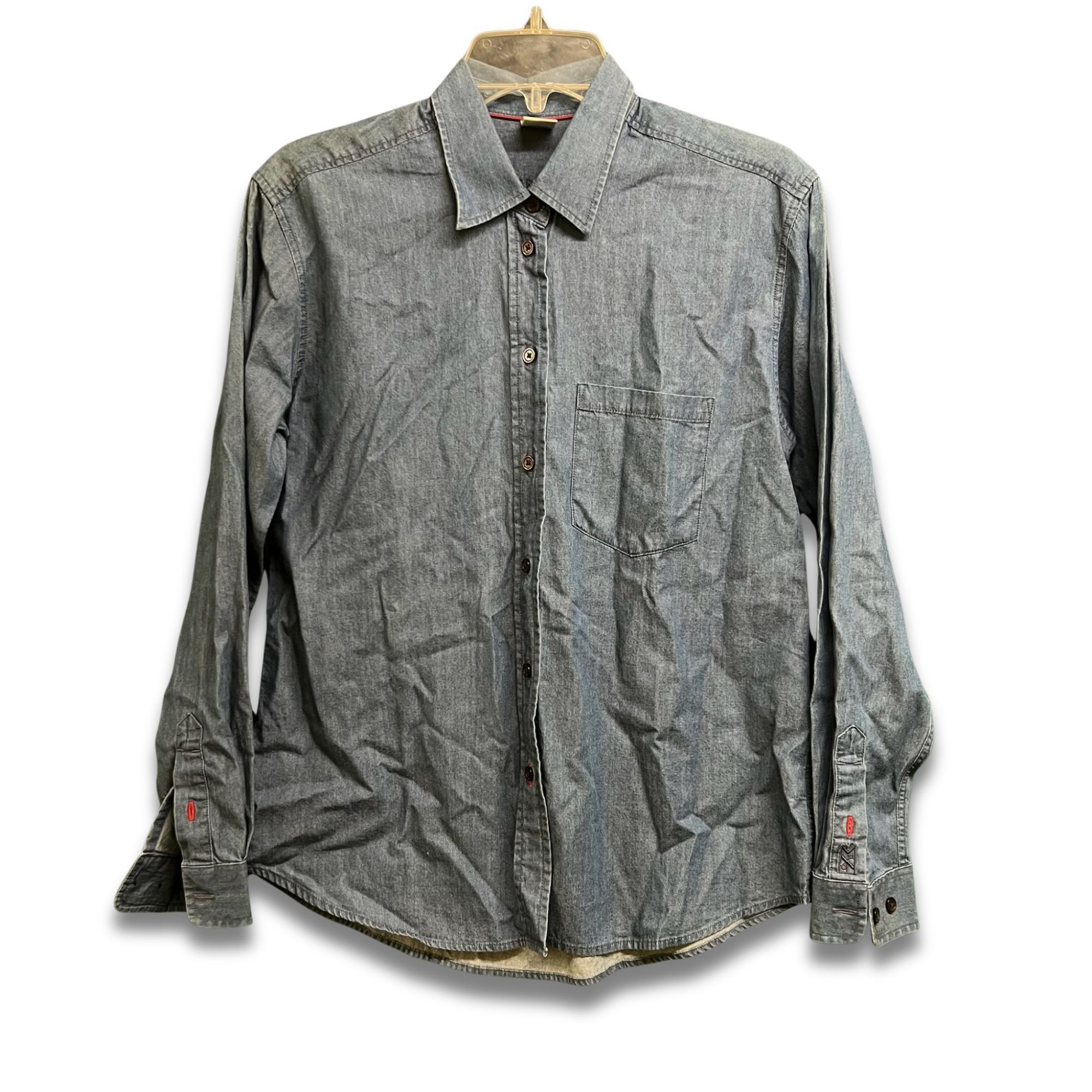 Cutter & Buck CUTTER & BUCK Vintage Long Sleeve Gray Denim Button Down Shi Size US S / EU 44-46 / 1 - 2 Thumbnail