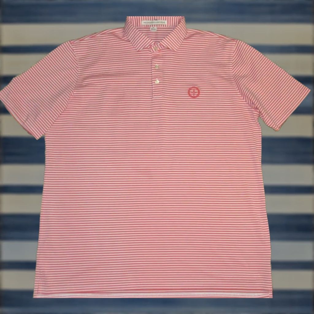 Vintage HOLDERNESS & BOURNE Pink Short Sleeve Polo Golf Shirt XL Size US XL / EU 56 / 4 - 1 Thumbnail