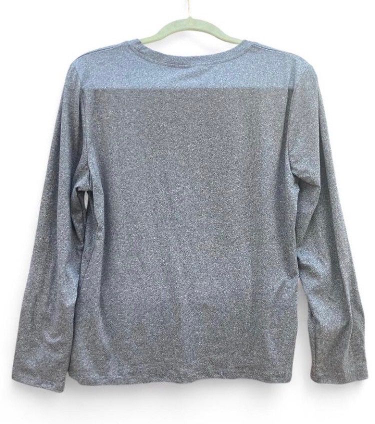 Hot Topic Halloween Ghost Pumpkin Bow Long Sleeve Tee Gray Size M Size M / US 6-8 / IT 42-44 - 2 Thumbnail