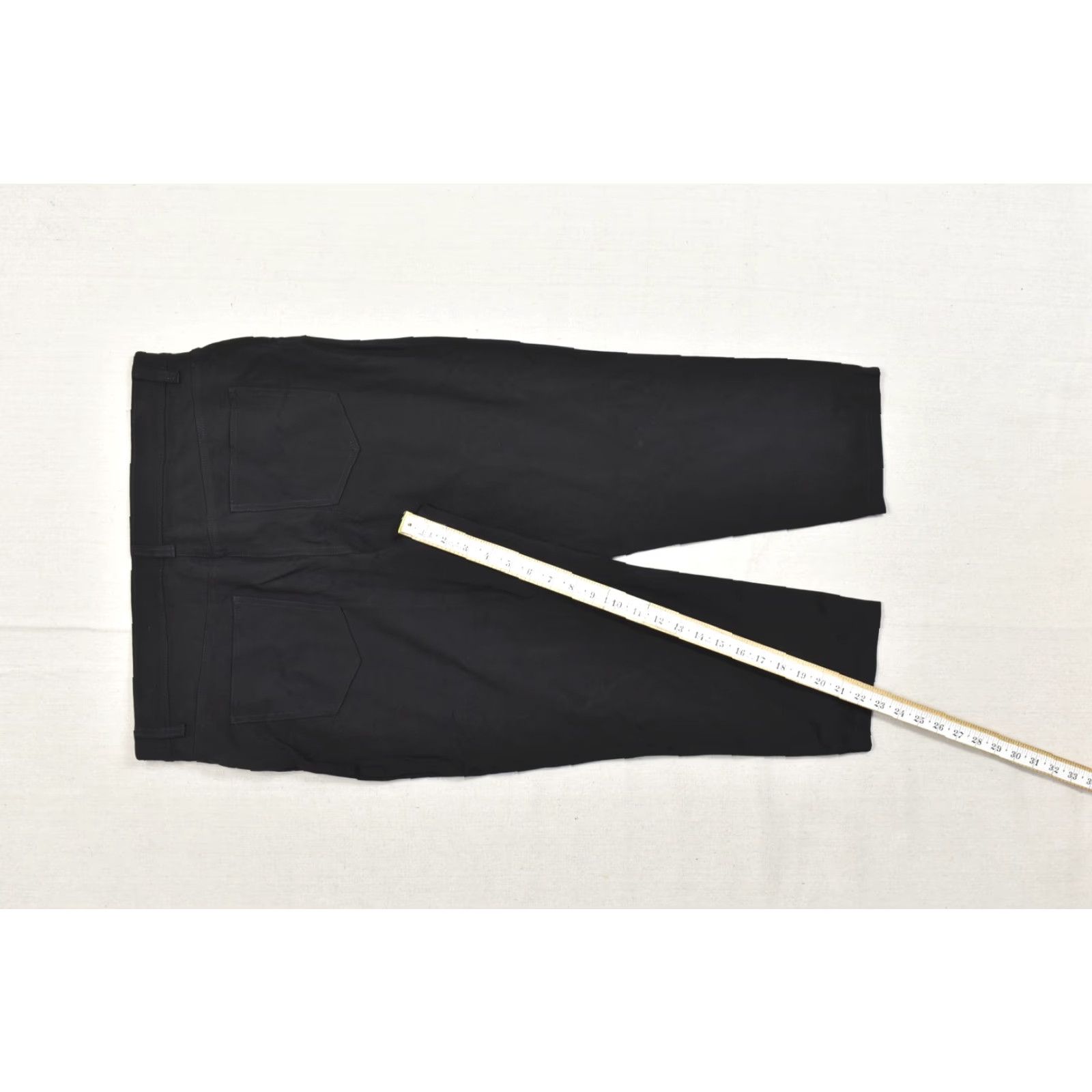 Vintage Chico's So Slimming Crop Pants Size 2 Black Stretch Rayon Blend Five-Pocket Styl Size 26" / US 2 / IT 38 - 3 Thumbnail