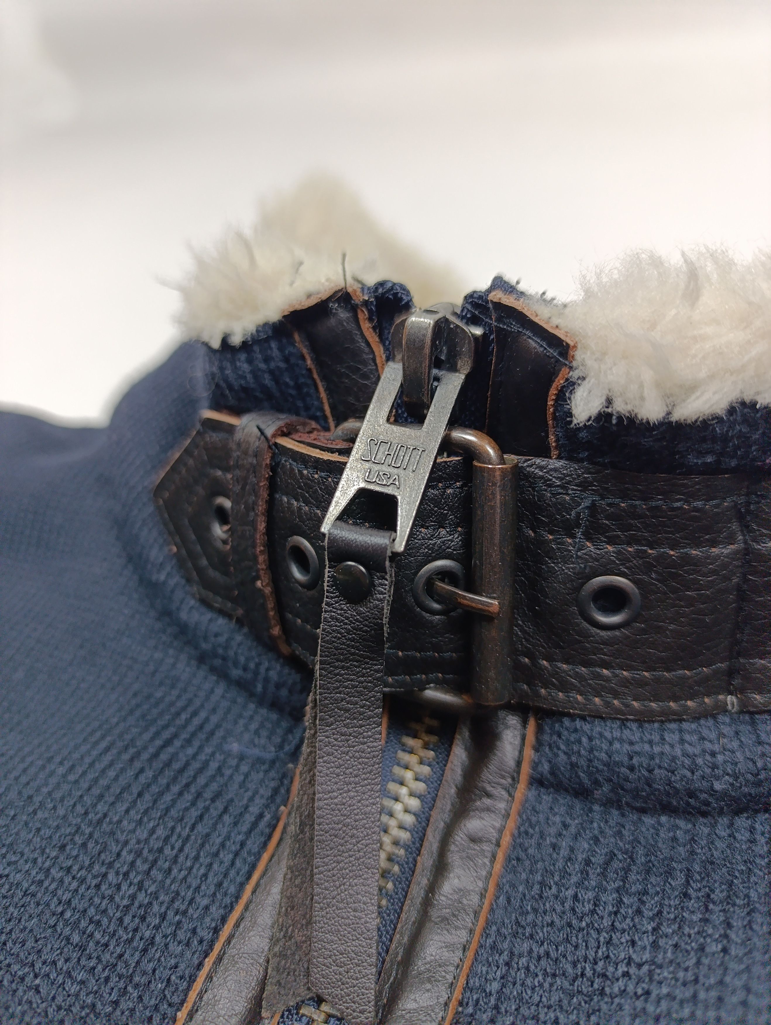 Schott SCHOTT NYC MEN'S SHELTER PLAIN KNIT SHERPA JACKET Size US L / EU 52-54 / 3 - 9 Thumbnail