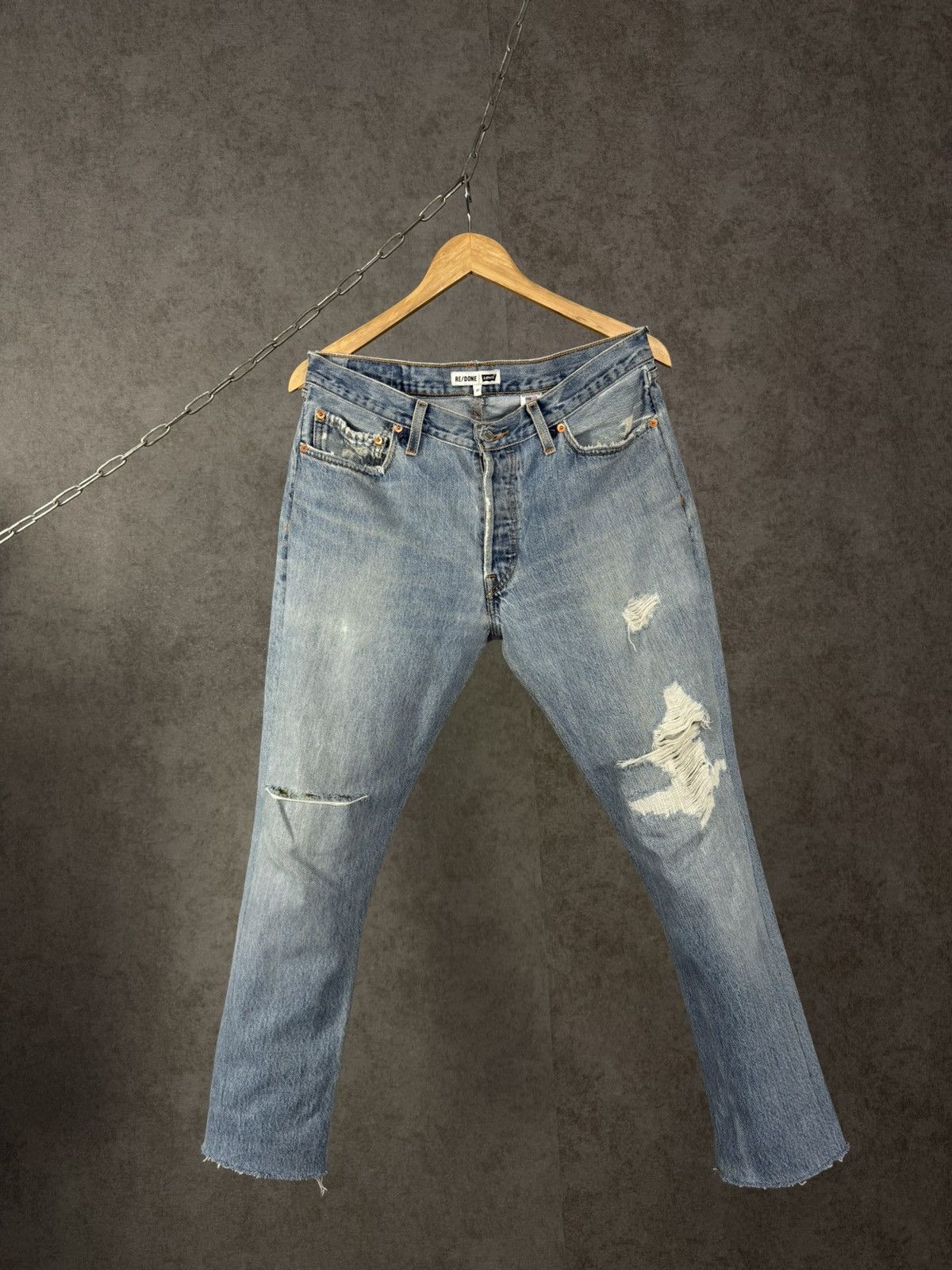RE/DONE X Levi’s distressed denim jeans