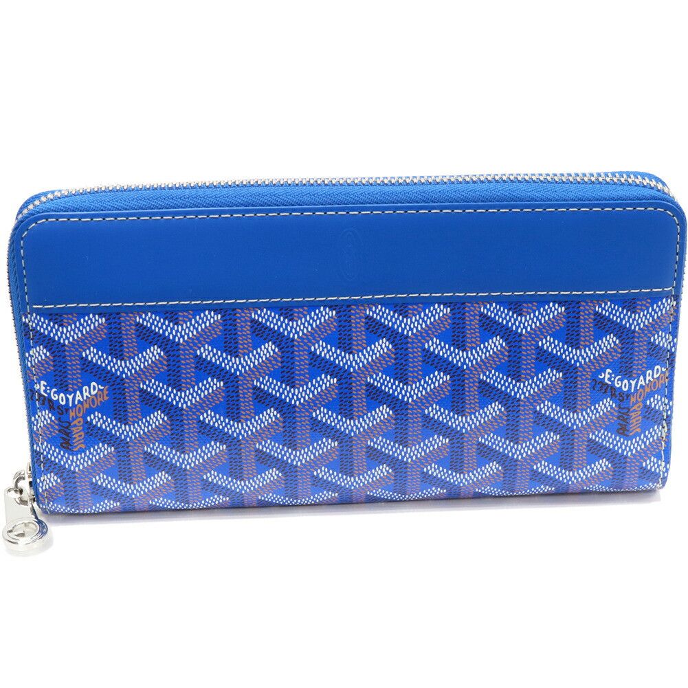 Goyard Goyard Goyard Matignon GM PVC Canvas Calf Long Zipper Wallet Textile Long Wallet MATIG2GMLTY10CL10P DUTY FREE for USA Size ONE SIZE - 1 Thumbnail