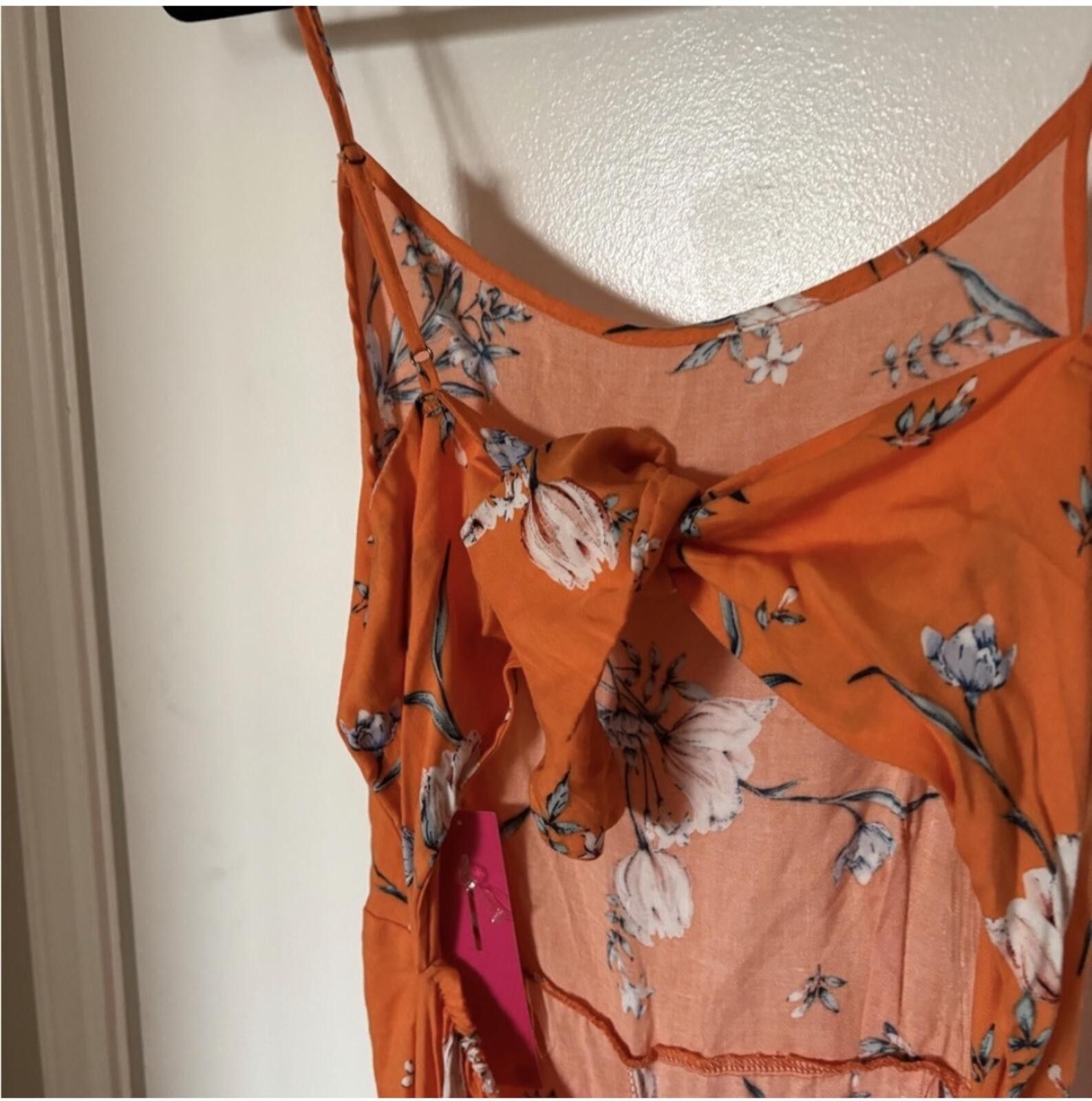 Other (Shosho) Floral Orange 1-piece romper Size 32" / US 10 / IT 46 - 6 Thumbnail