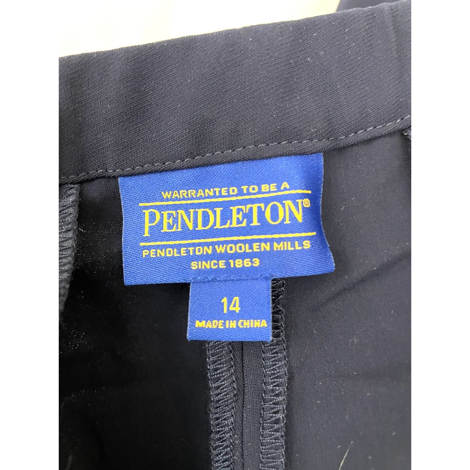Pendleton Pendleton Slacks Pants Womens Sz 14 Dark Blue Work Polyester Size 36" / US 14 / IT 50 - 3 Thumbnail