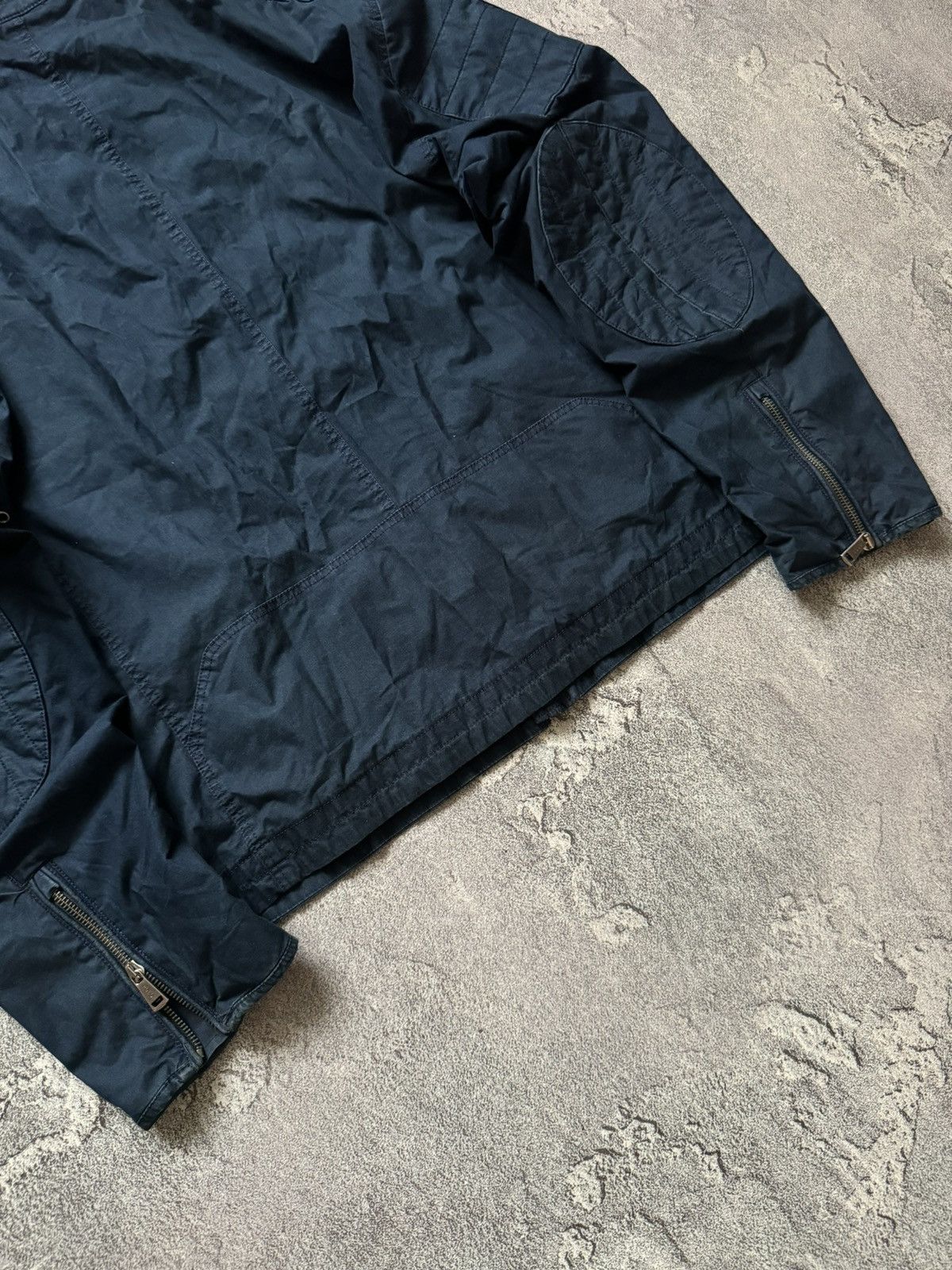 Polo Ralph Lauren × Vintage Polo Ralph Lauren XXL zip bomber style denim bike jacket 00s Size US XXL / EU 58 / 5 - 23 Thumbnail