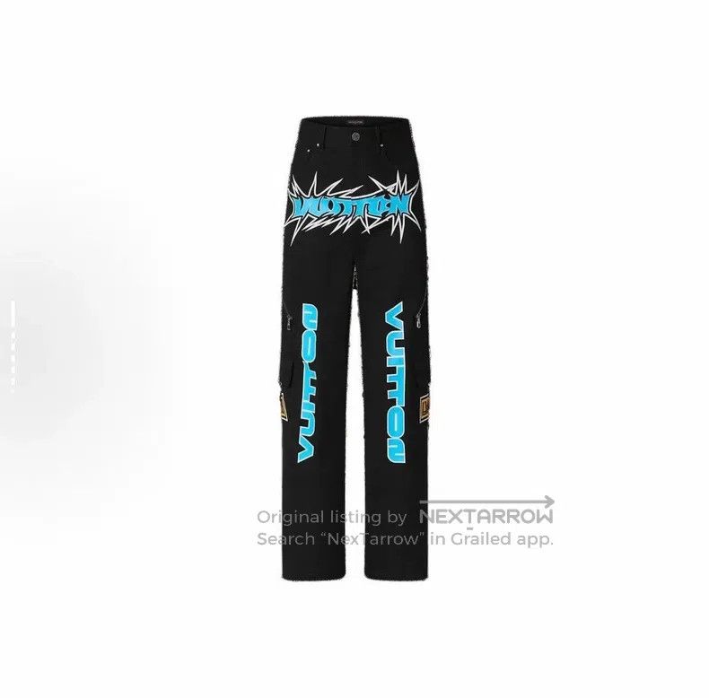 Louis Vuitton Louis Vuitton Graffiti overalls jeans Size US 30 / EU 46 - 3 Thumbnail