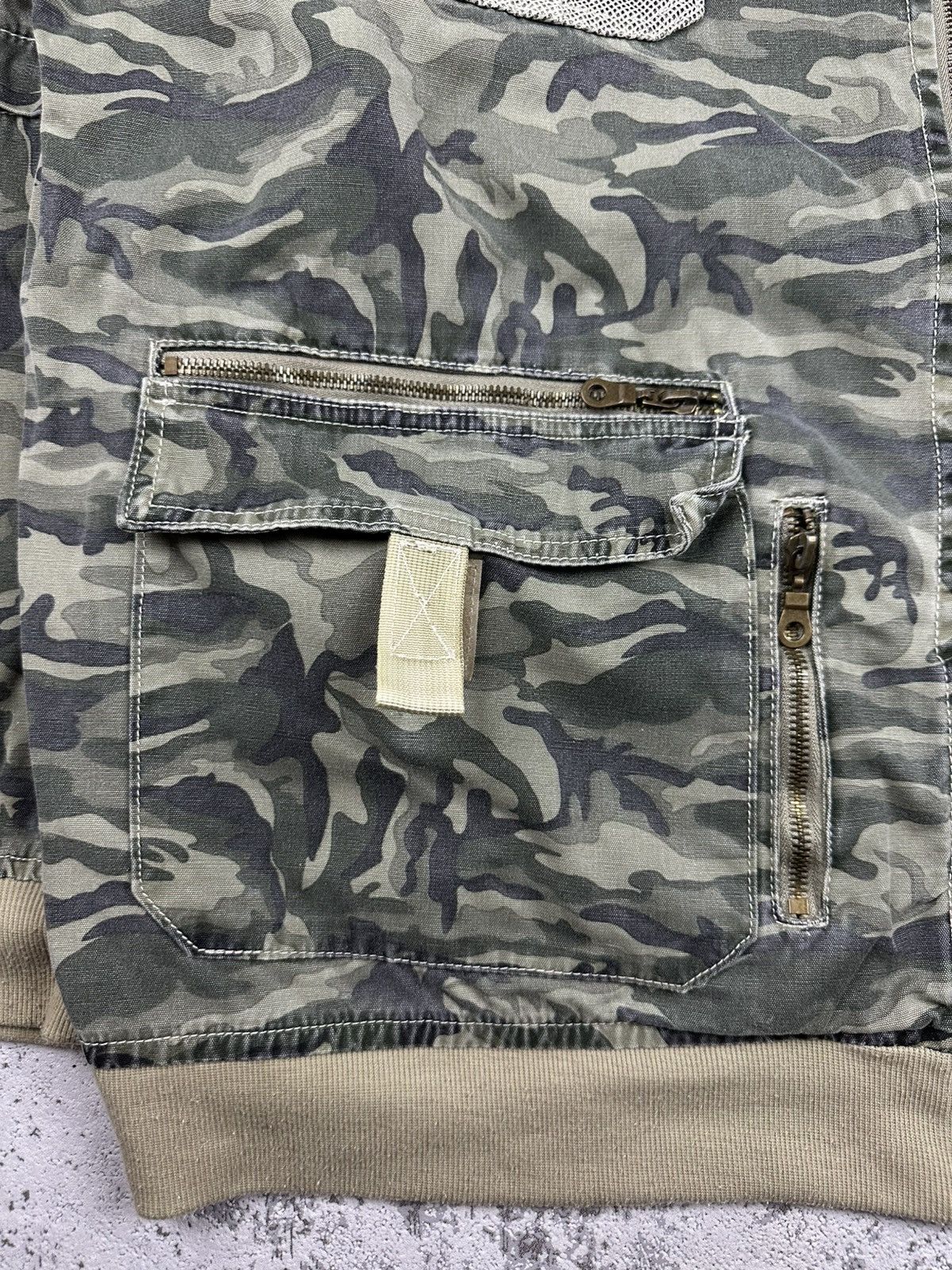 Designer Rare Farscape Camo Utility Bomber Jacket 2XL Streetwear Size US XXL / EU 58 / 5 - 3 Thumbnail
