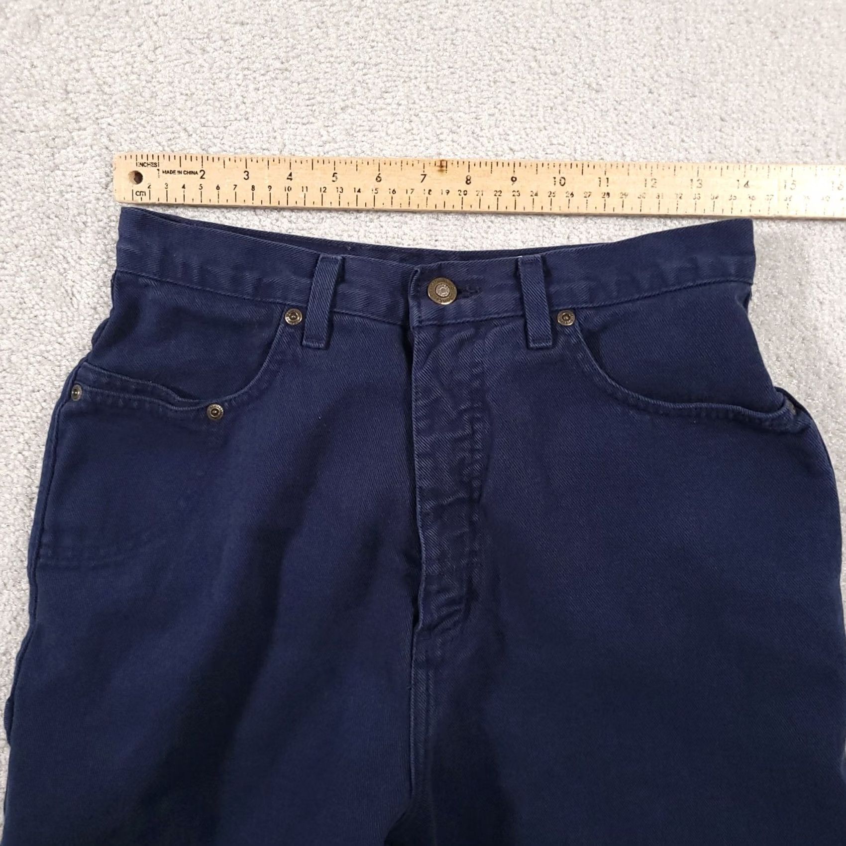 Vintage VINTAGE Christopher & Banks Carpenter Shorts Women's 10 Navy Blue 5" High Rise Size 32" / US 10 / IT 46 - 6 Thumbnail