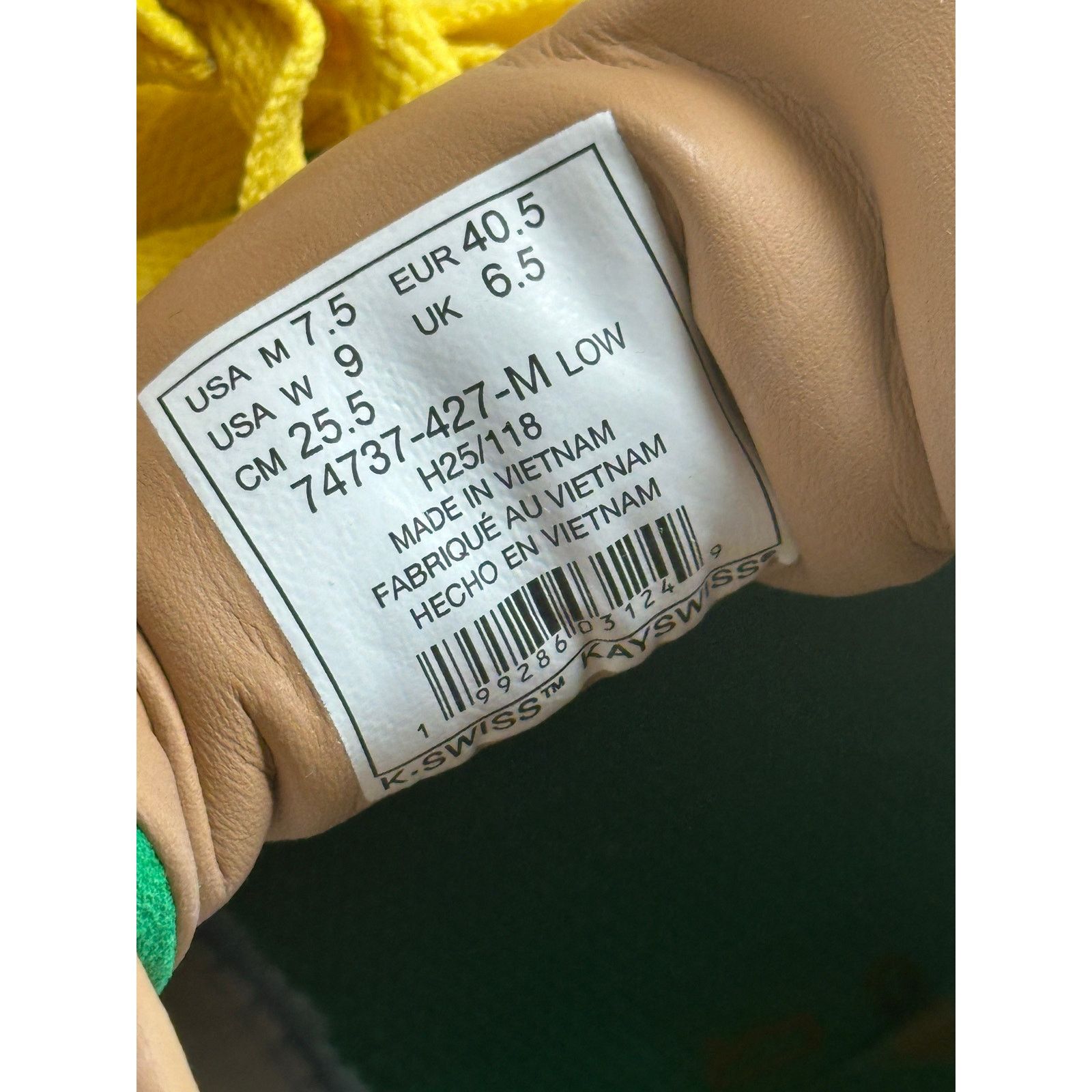 K-Swiss Limited K-Swiss x Rakeem Miles AFM Sneaker - Size 7.5M - New Size US 7.5 / EU 40-41 - 8 Thumbnail