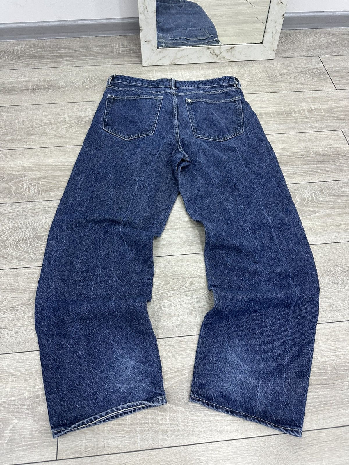 Vintage Baggy Faded Carpenter Y2K Jeans Wide Leg Size US 32 / EU 48 - 4 Thumbnail