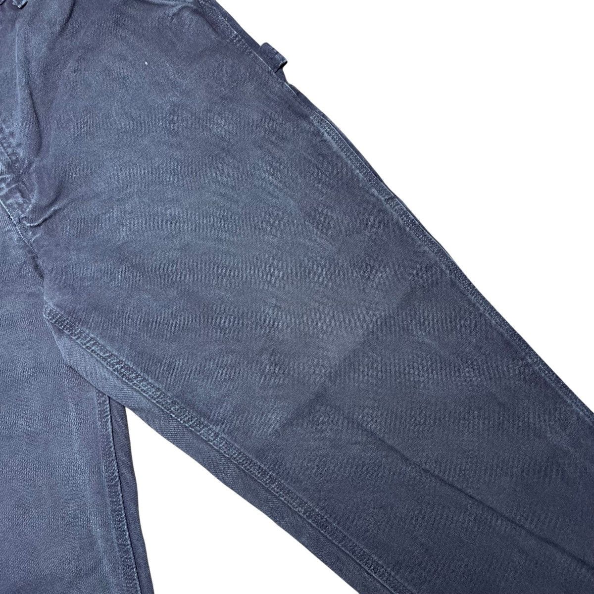 Carhartt × Vintage Vtg 2000s Carhartt Dark Grey Carpenter Canvas Dungaree Pants Size US 35 - 6 Thumbnail