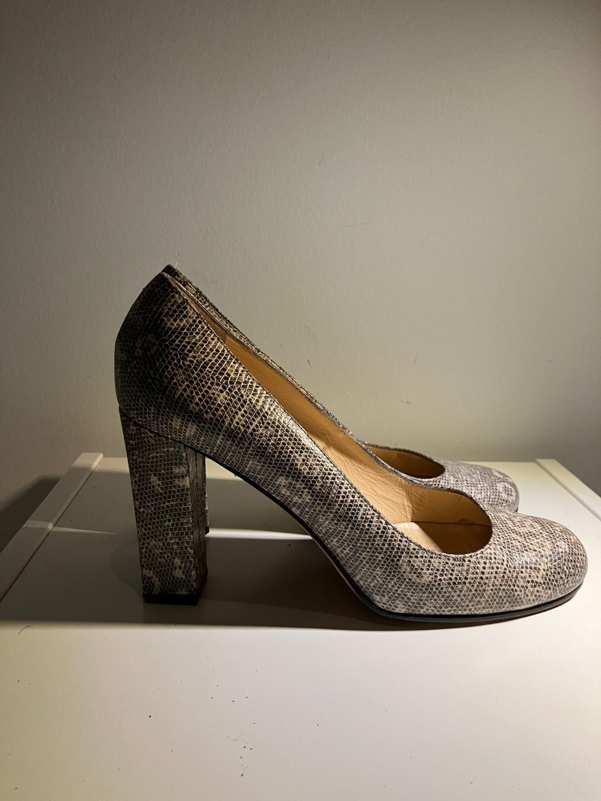 Kate Spade Kate Spade NY Snake Print Block Heel Pumps – Made in Italy Size US 7.5 / IT 37.5 - 1 Thumbnail