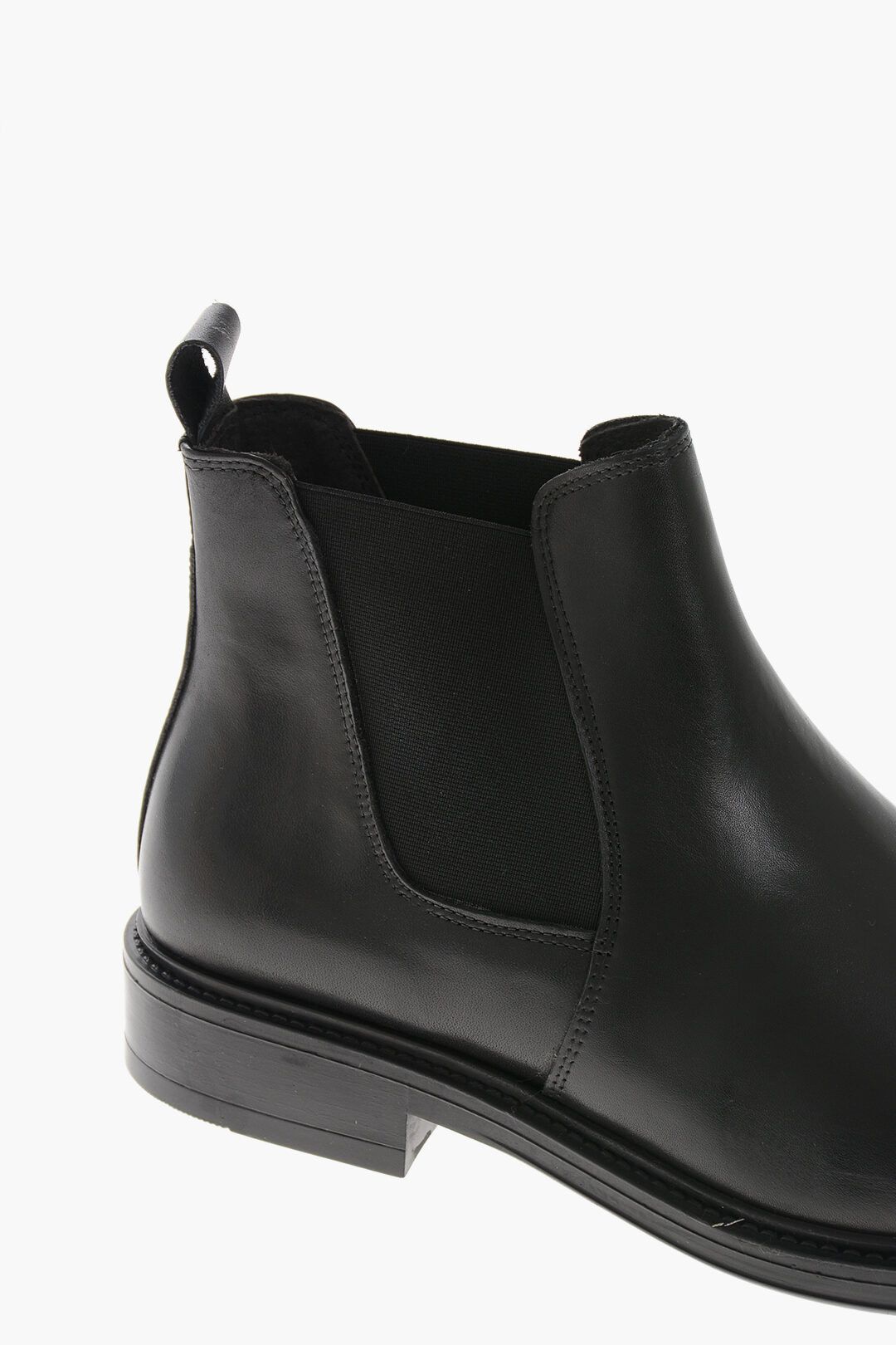 Testoni og1mm0226 Brushed Leather Chelsea Boots in Black Size US 7 / EU 40 - 4 Thumbnail