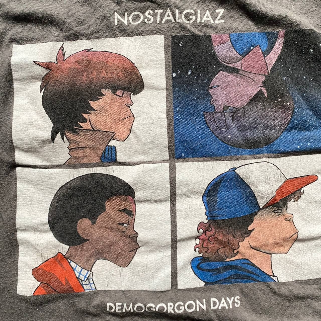 Vintage VINTAGE Y2K STRANGER THINGS PARODY GORILLAZ HUMOR TEE 181 Size US XL / EU 56 / 4 - 3 Thumbnail
